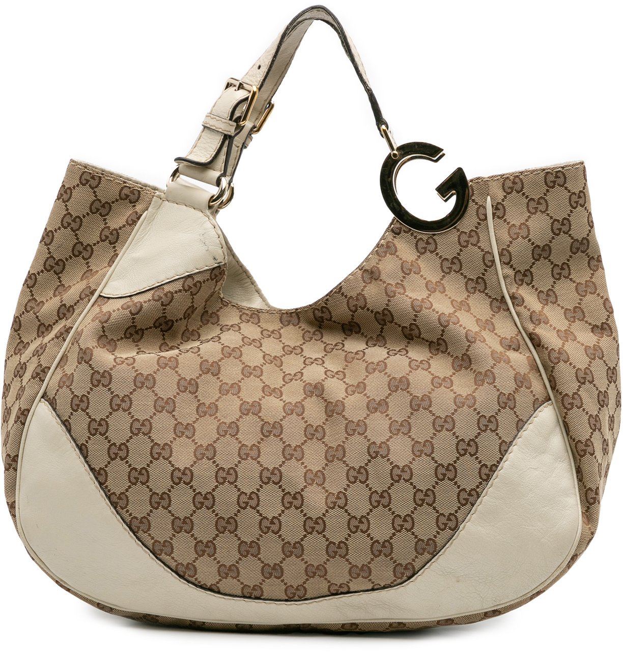 Gucci GG Canvas Charlotte Tote Bruin