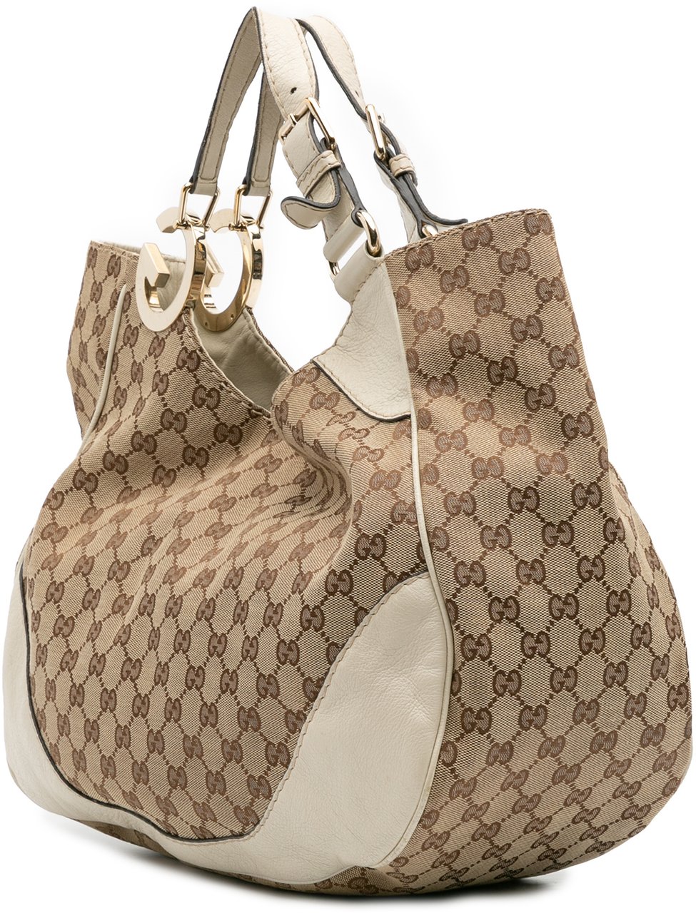 Gucci GG Canvas Charlotte Tote Bruin