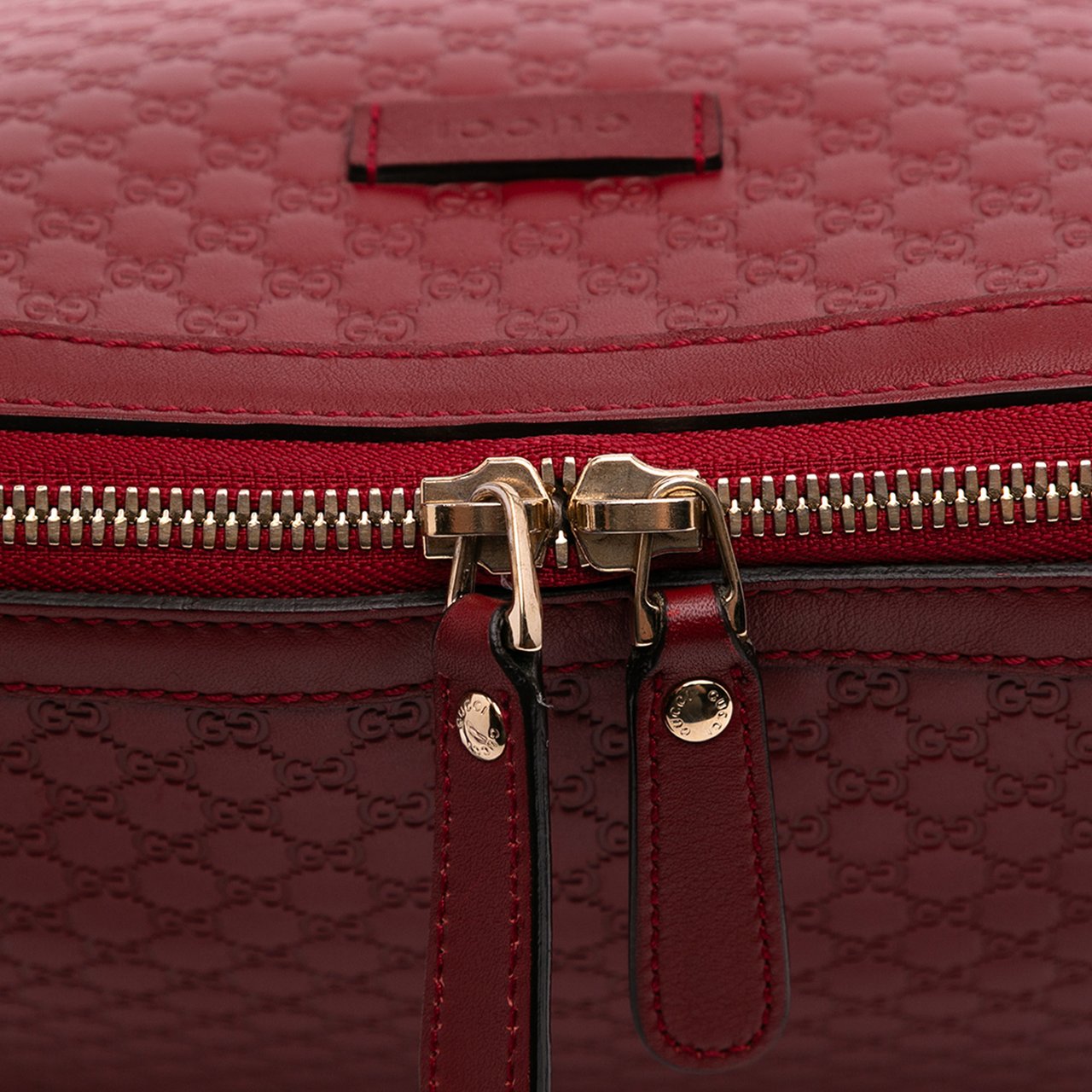 Gucci Large Microguccissima Dome Satchel Rood
