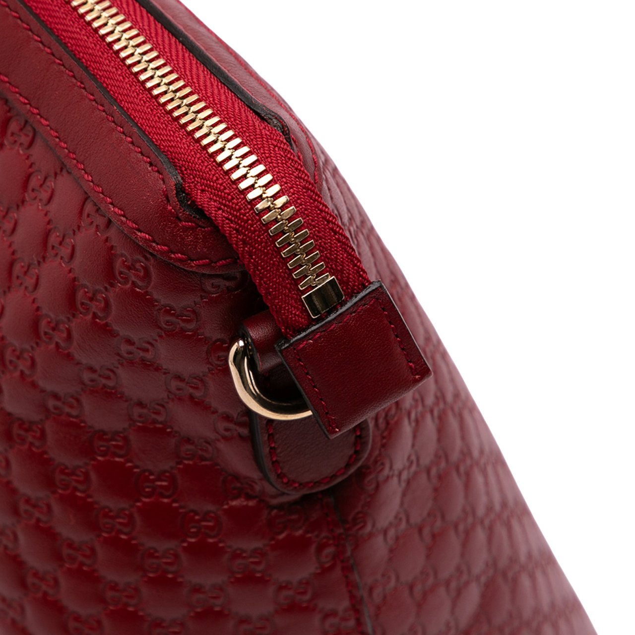 Gucci Large Microguccissima Dome Satchel Rood