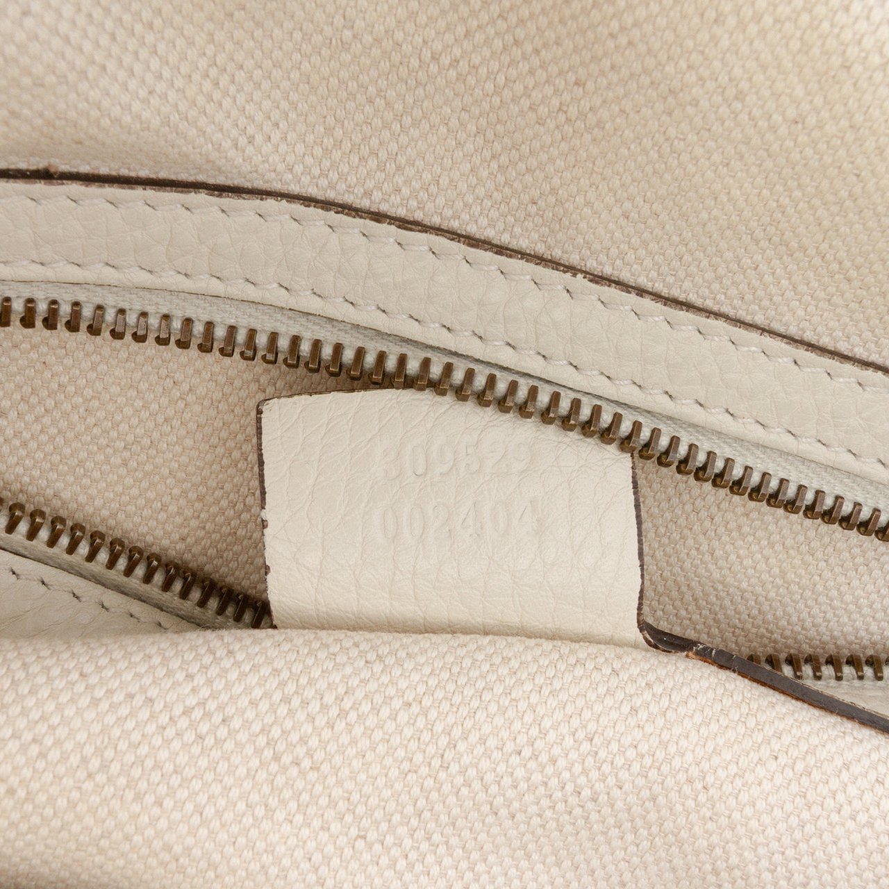 Gucci Leather Twill Satchel Wit