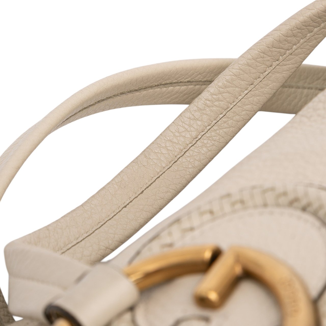 Gucci Leather Twill Satchel Wit