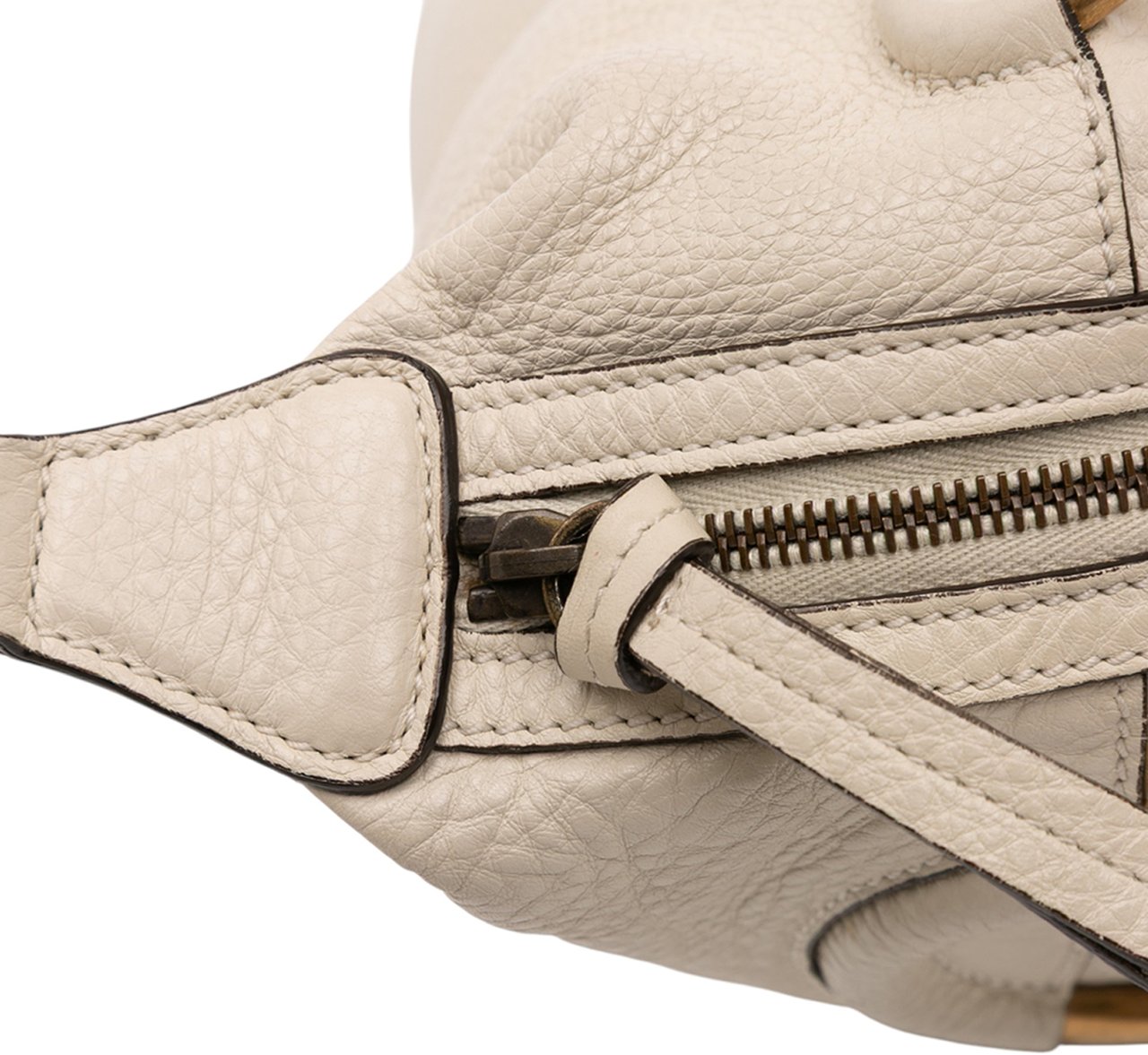 Gucci Leather Twill Satchel Wit