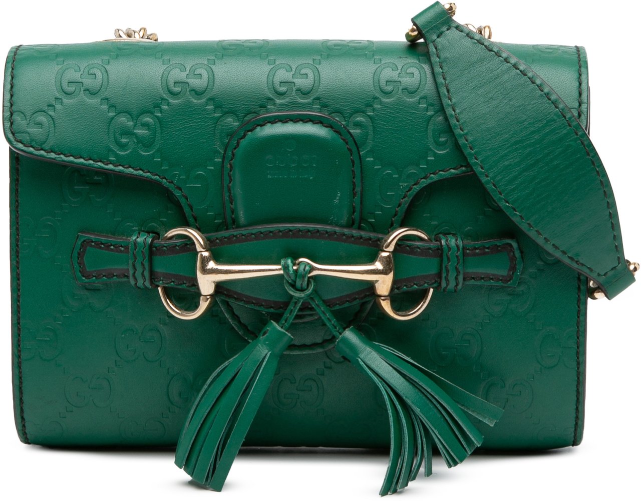 Gucci Mini Guccissima Emily Crossbody Groen
