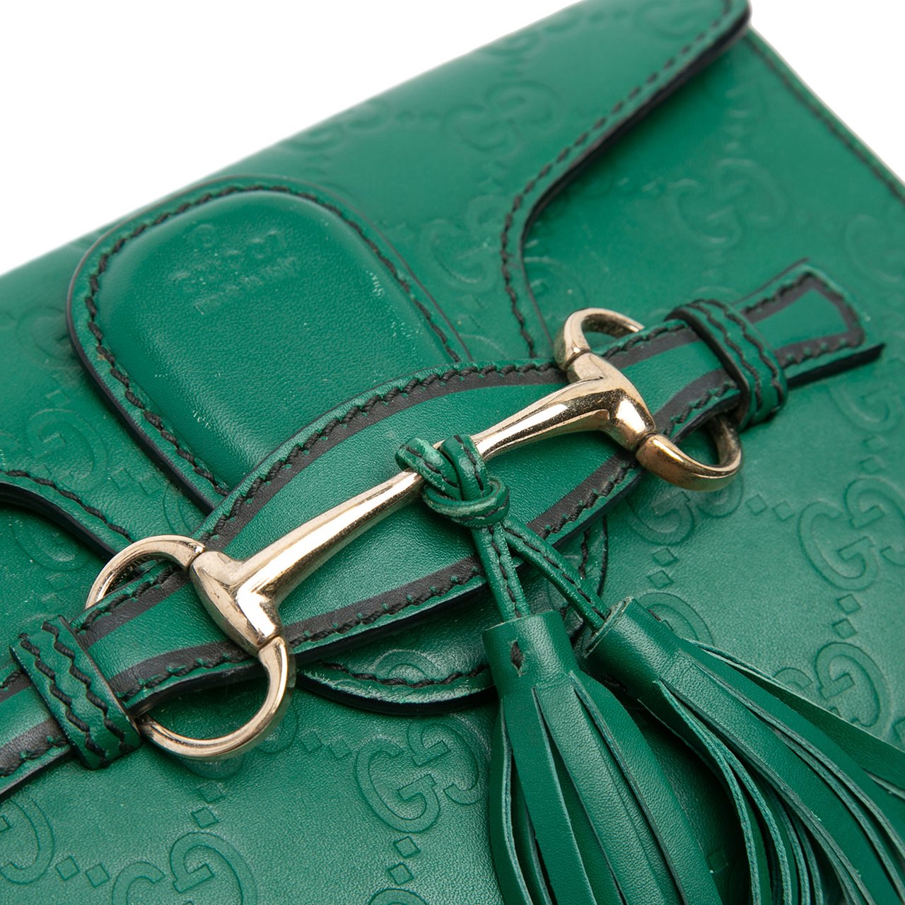 Gucci Mini Guccissima Emily Crossbody Groen