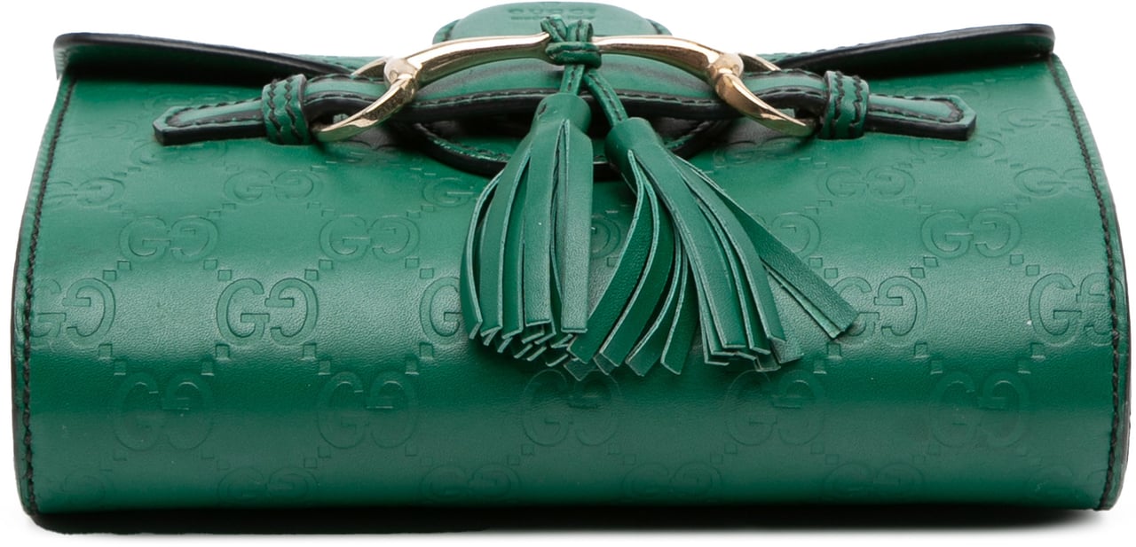 Gucci Mini Guccissima Emily Crossbody Groen