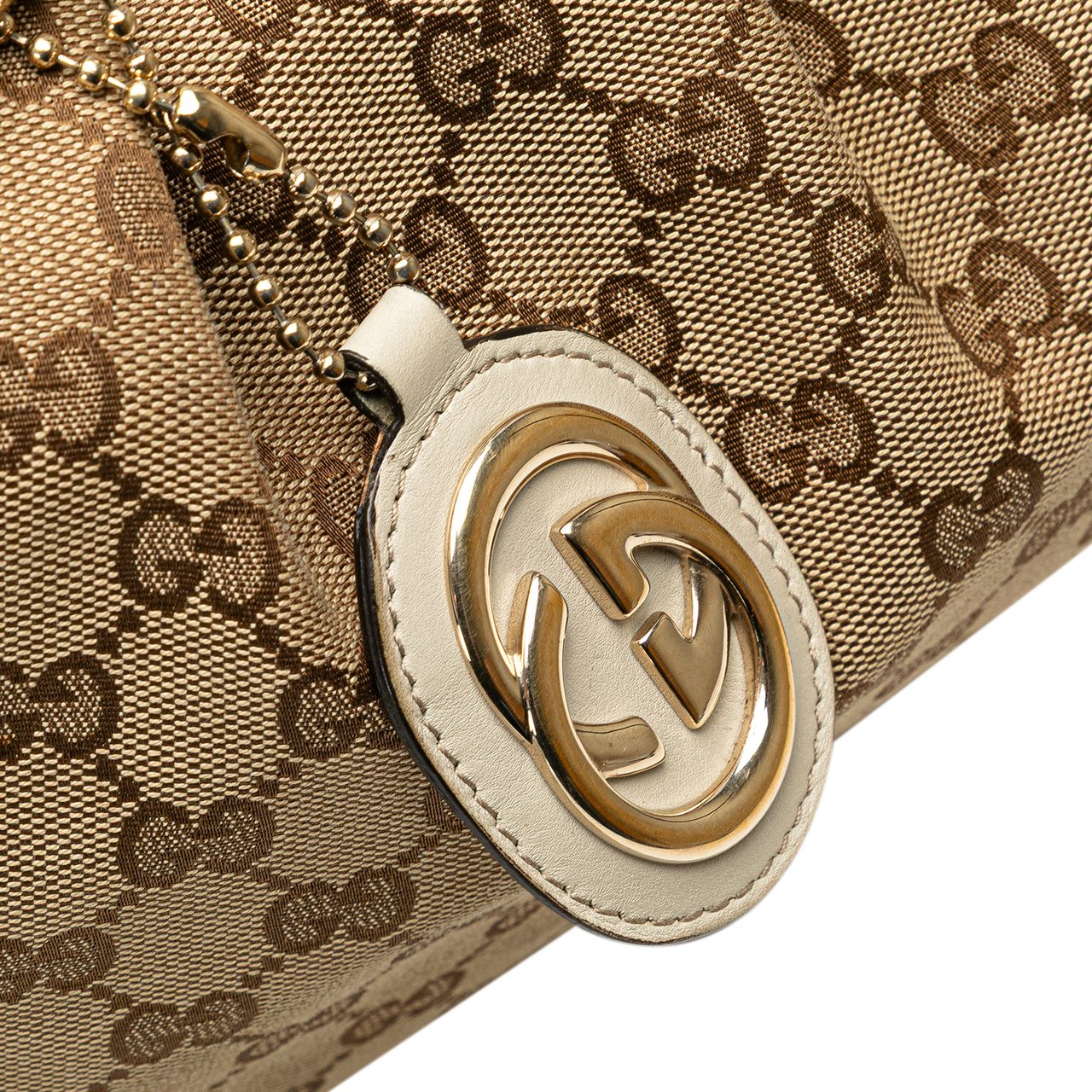 Gucci Medium GG Canvas Sukey Shoulder Bag Bruin