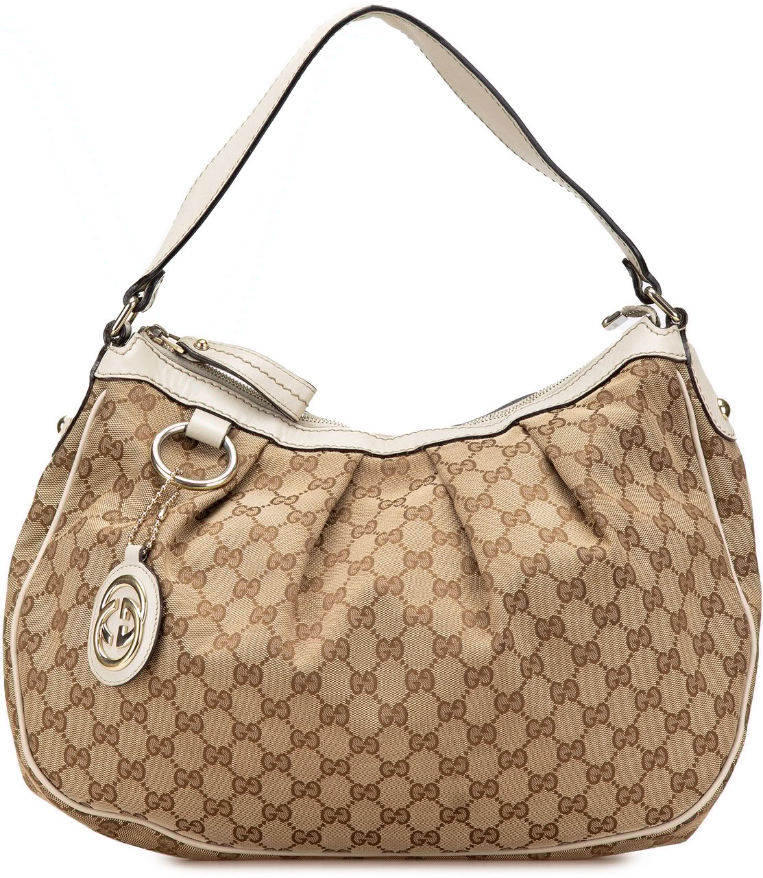 Gucci Medium GG Canvas Sukey Shoulder Bag Bruin