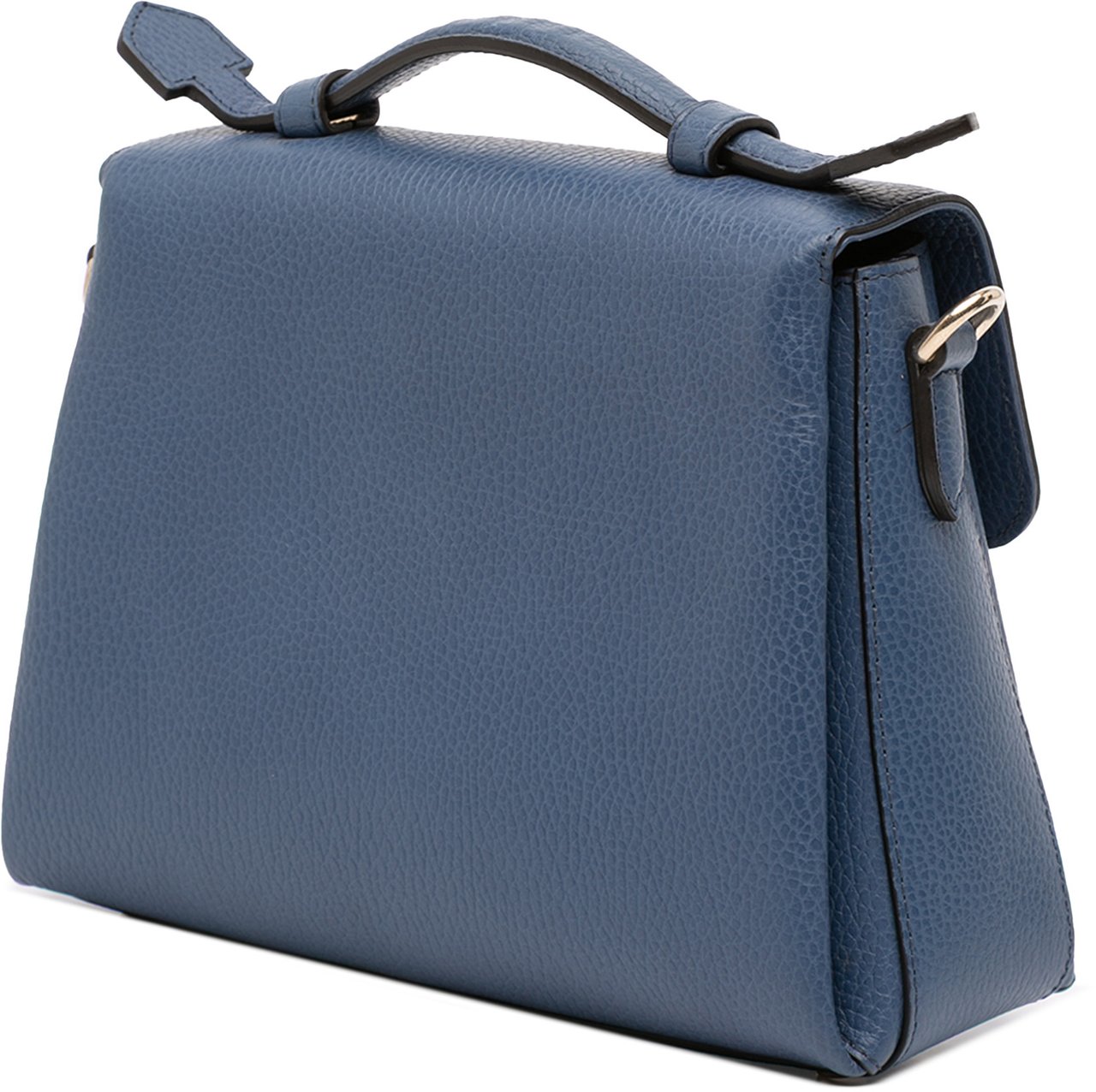 Gucci Small Dollar Calf Interlocking G Satchel Blauw