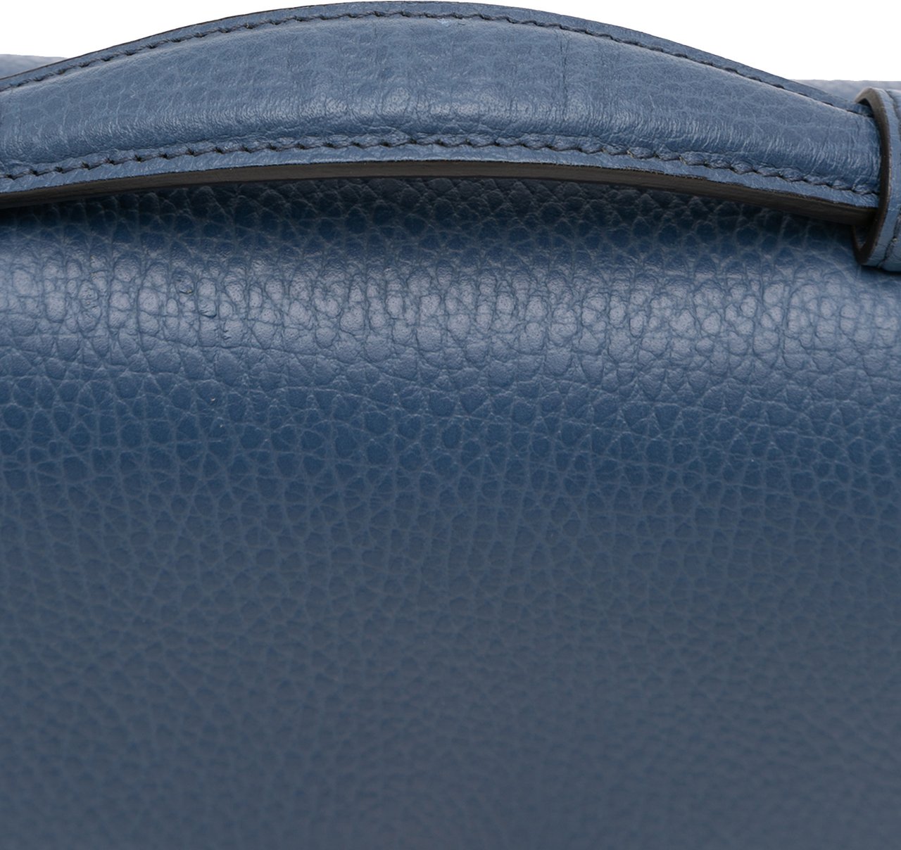 Gucci Small Dollar Calf Interlocking G Satchel Blauw