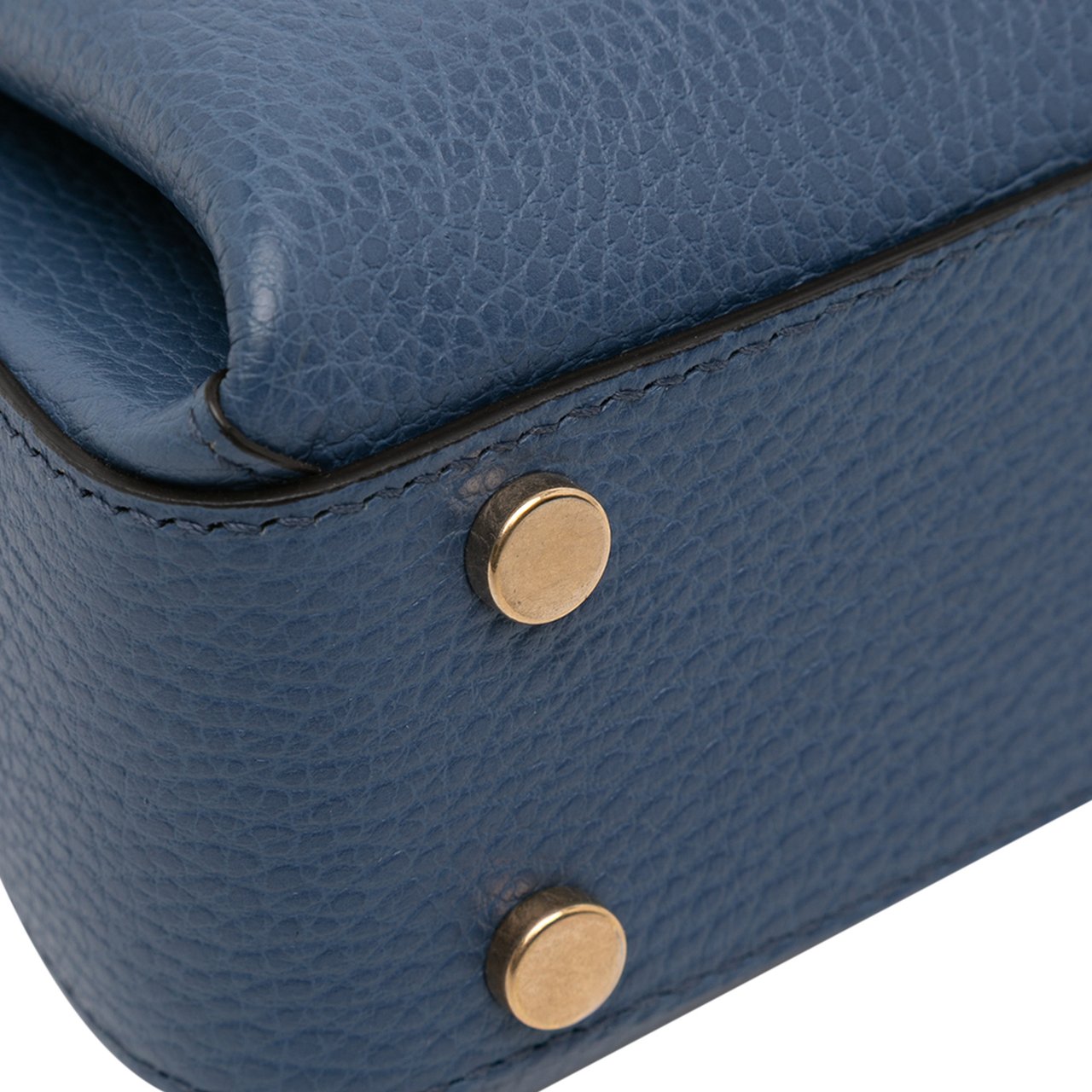 Gucci Small Dollar Calf Interlocking G Satchel Blauw