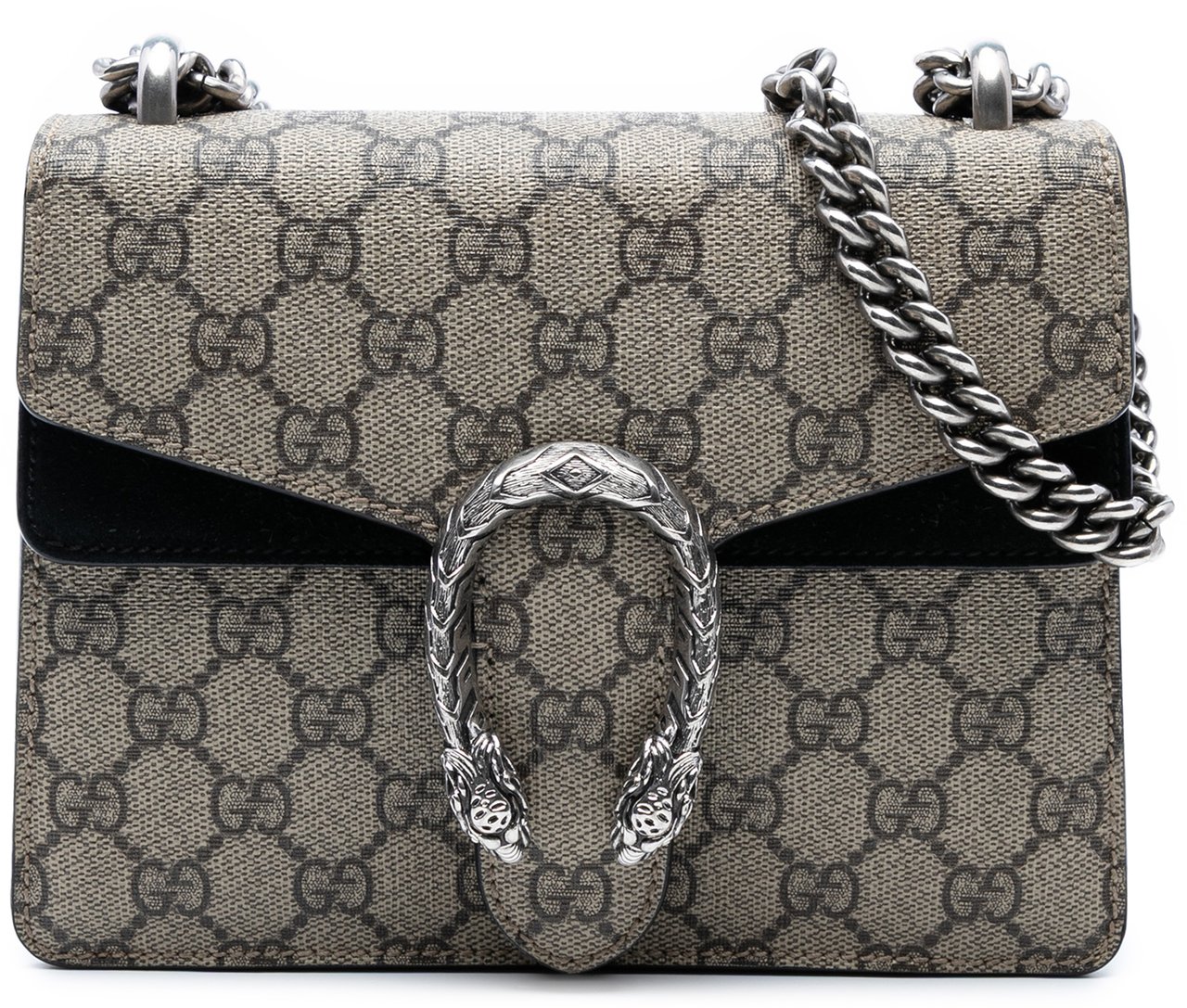 Gucci Small GG Supreme Dionysus Crossbody Bruin