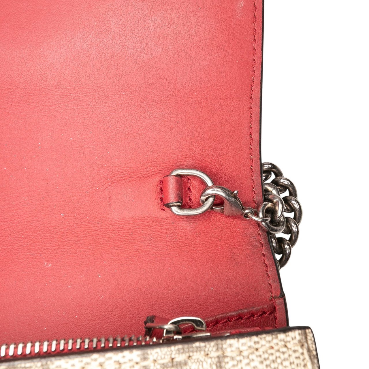 Gucci GG Supreme Dionysus Chain Wallet Bruin