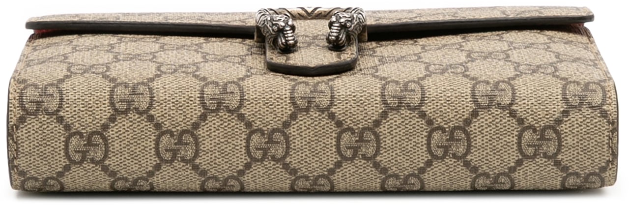 Gucci GG Supreme Dionysus Chain Wallet Bruin