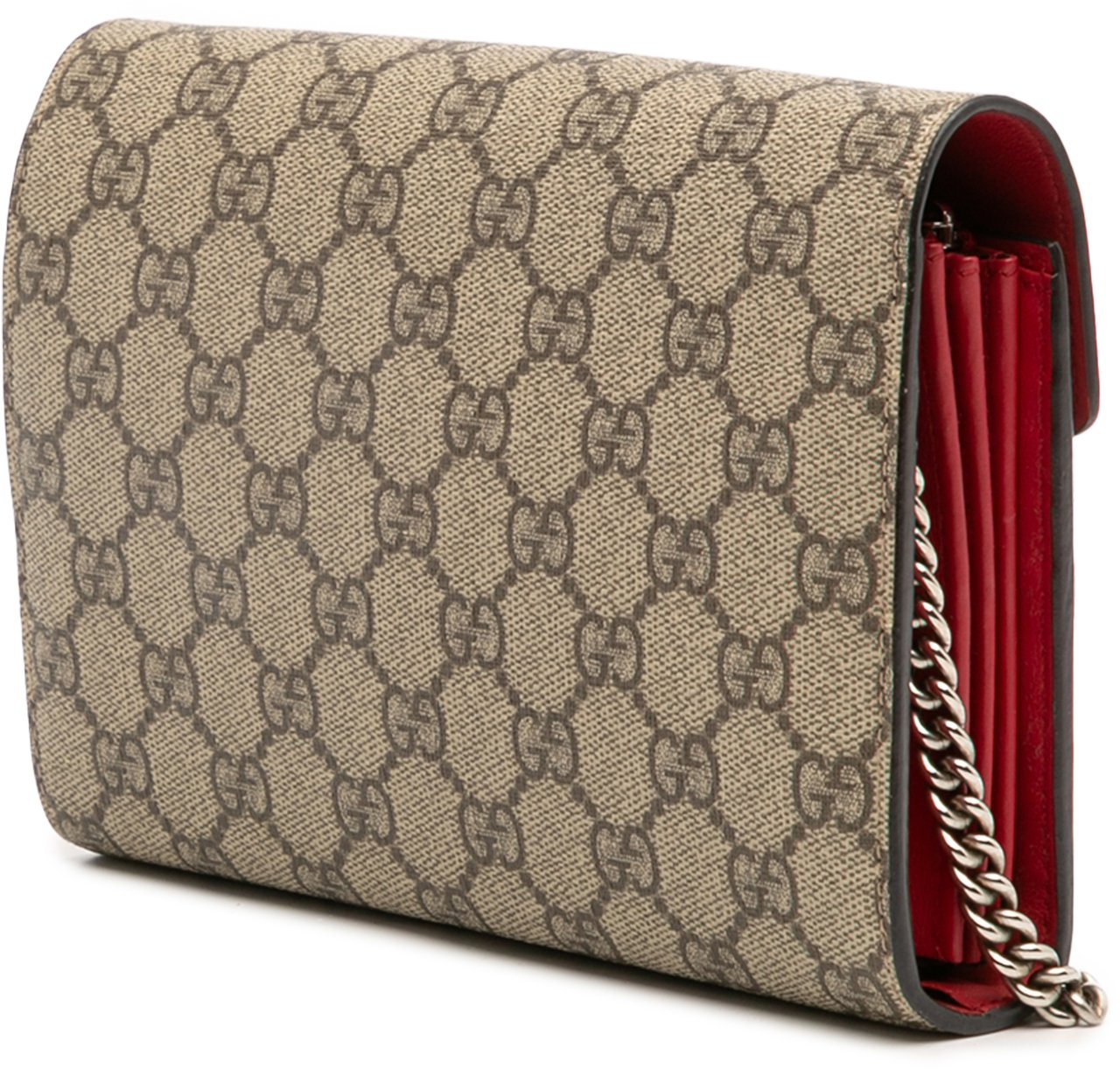 Gucci GG Supreme Dionysus Chain Wallet Bruin