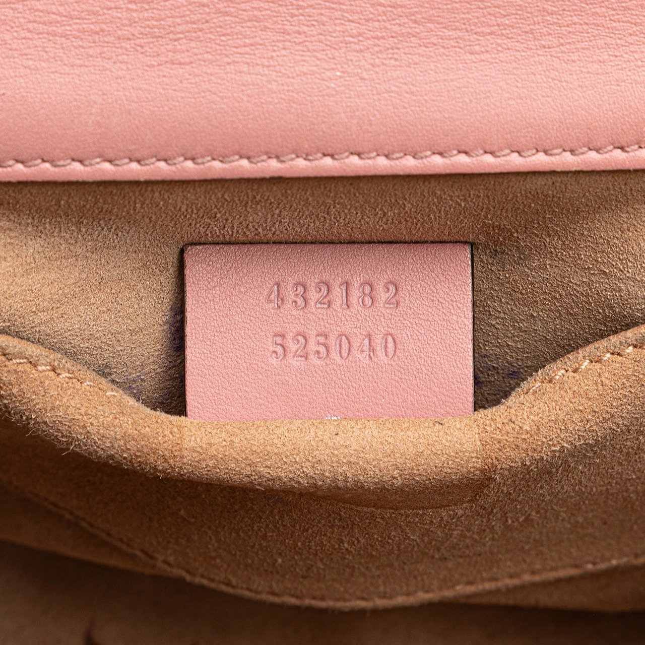 Gucci Small Pearl Studded Leather Padlock Crossbody Roze