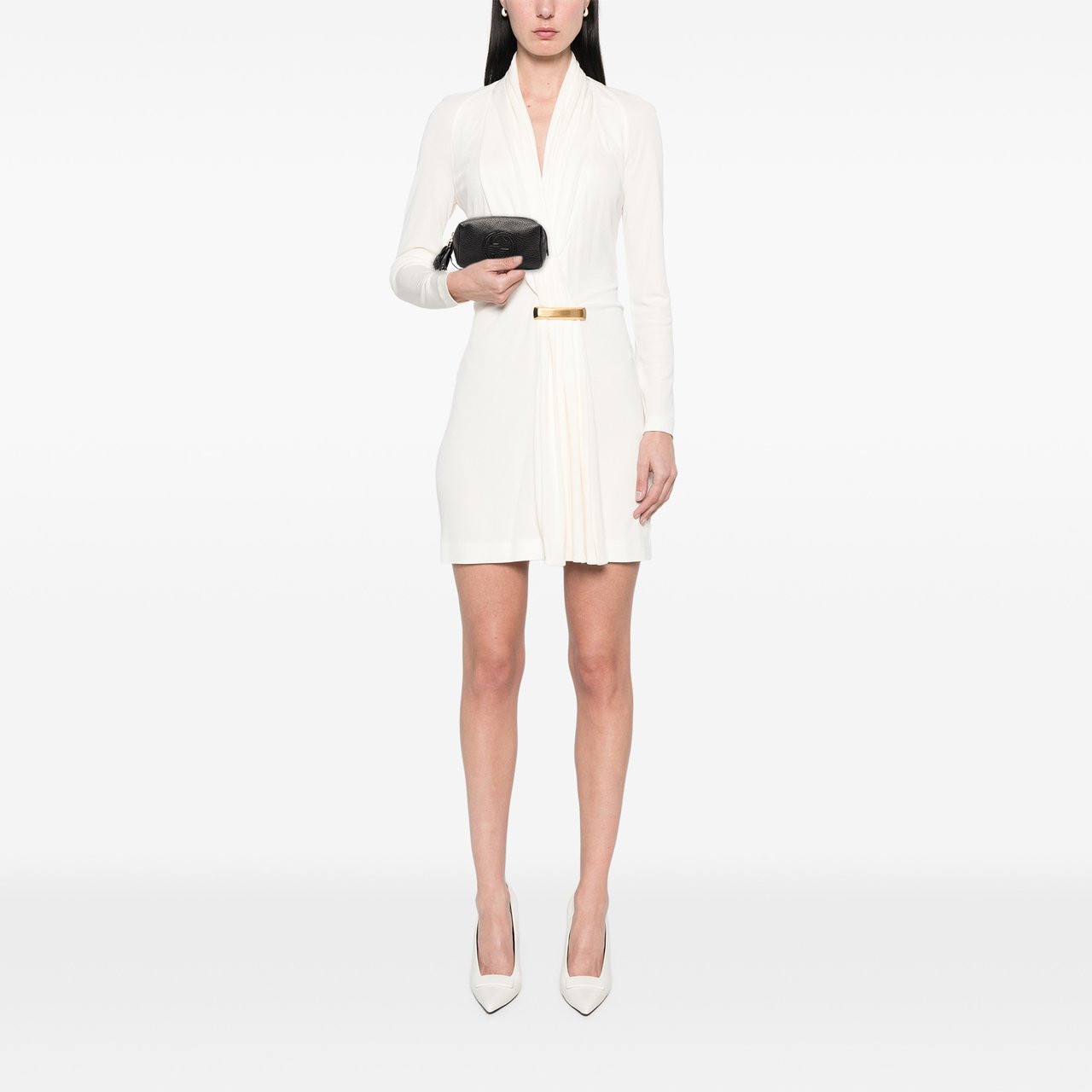 Gucci Leather Soho Cosmetic Pouch Zwart