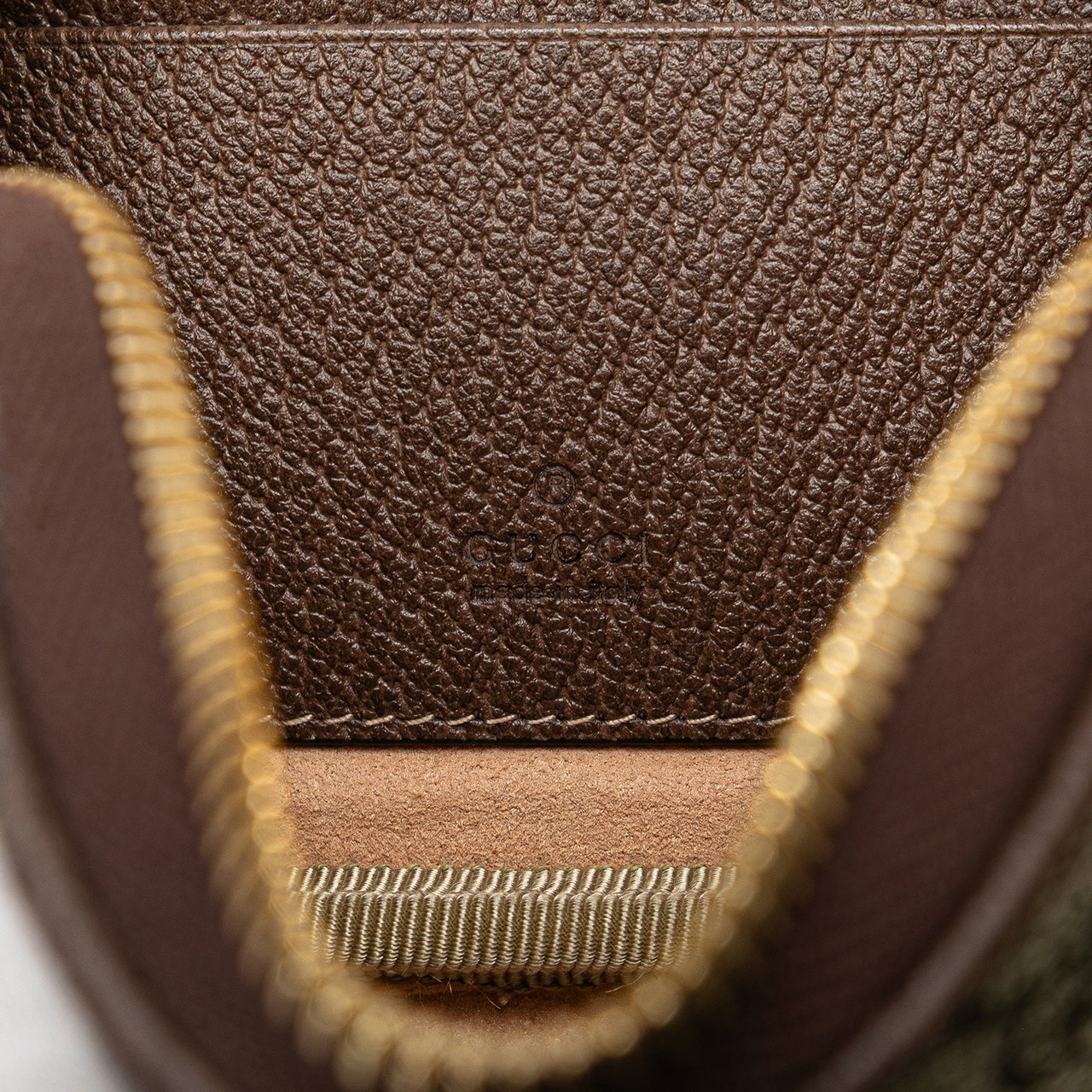 Gucci Small GG Supreme Web Ophidia Belt Bag Bruin