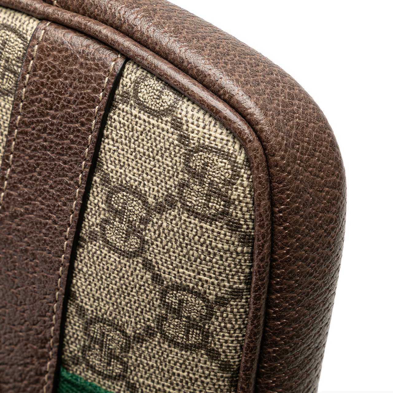 Gucci Small GG Supreme Web Ophidia Belt Bag Bruin