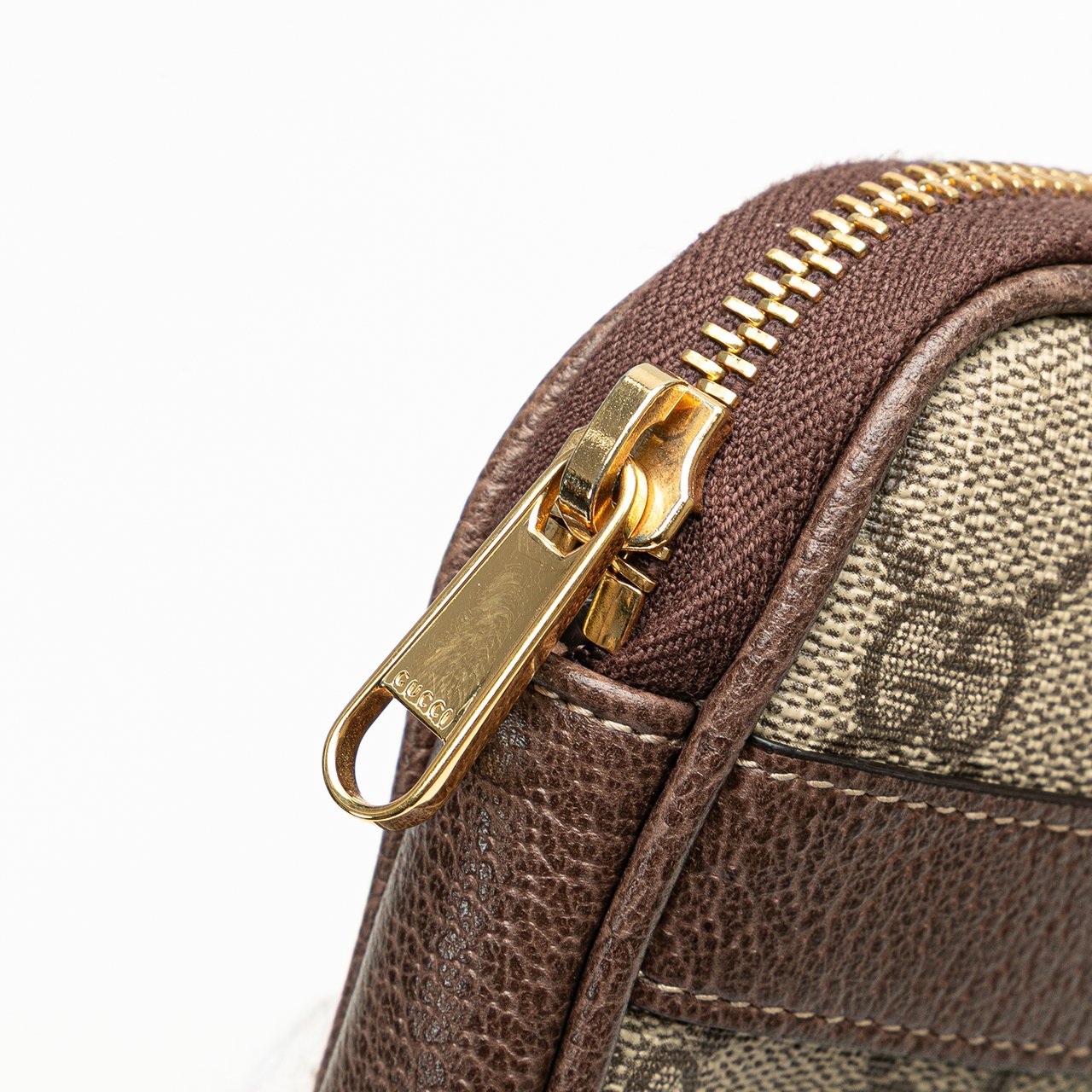 Gucci Small GG Supreme Web Ophidia Belt Bag Bruin
