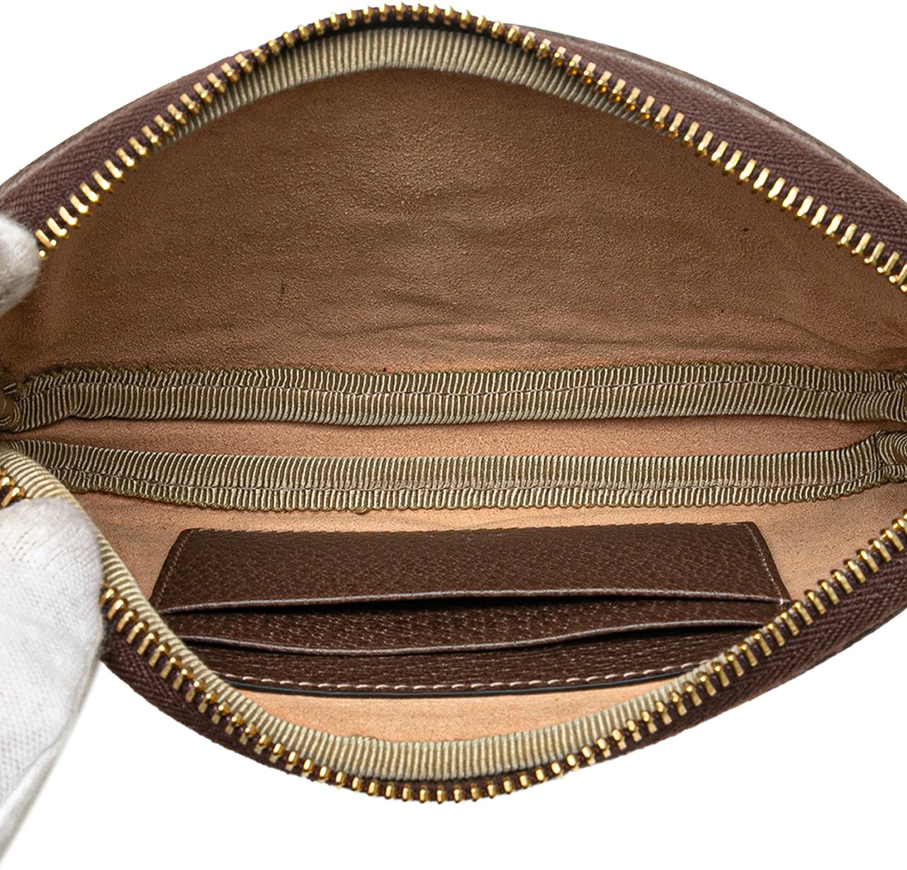 Gucci Small GG Supreme Web Ophidia Belt Bag Bruin