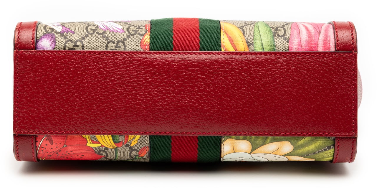 Gucci GG Flora Ophidia Satchel Bruin