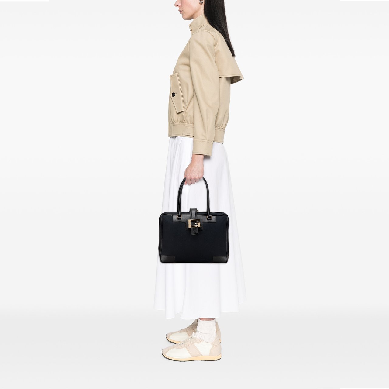 Gucci Canvas Square G Handbag Zwart