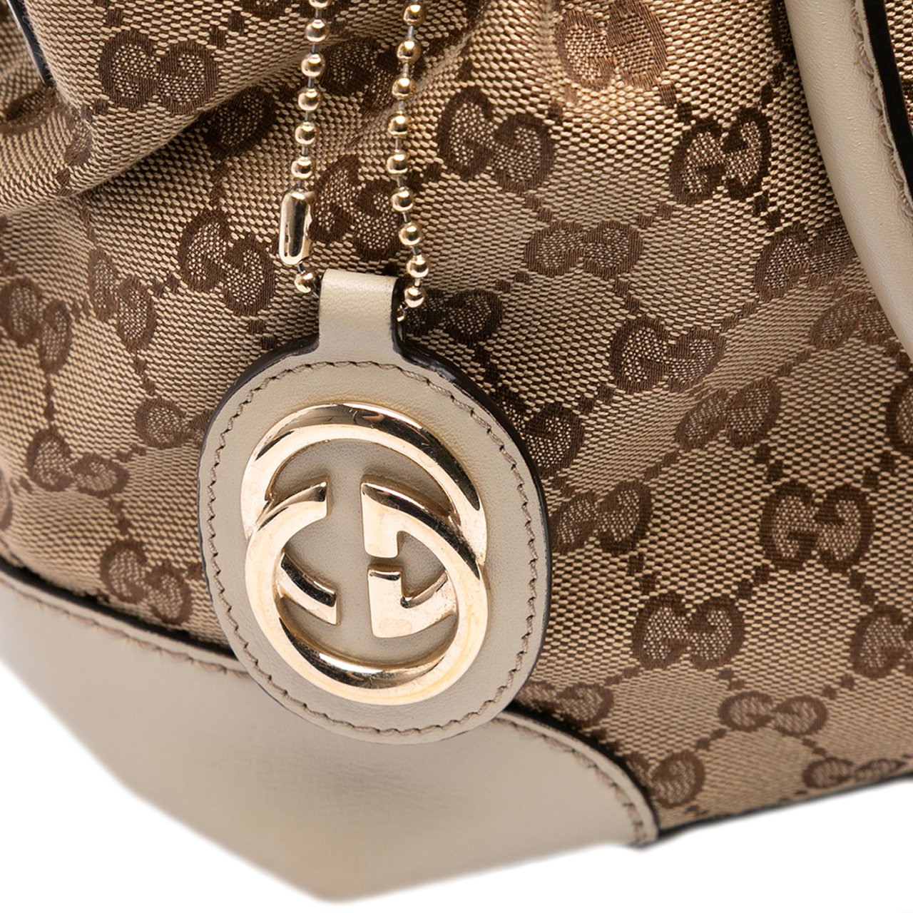 Gucci GG Canvas Sukey Satchel Bruin
