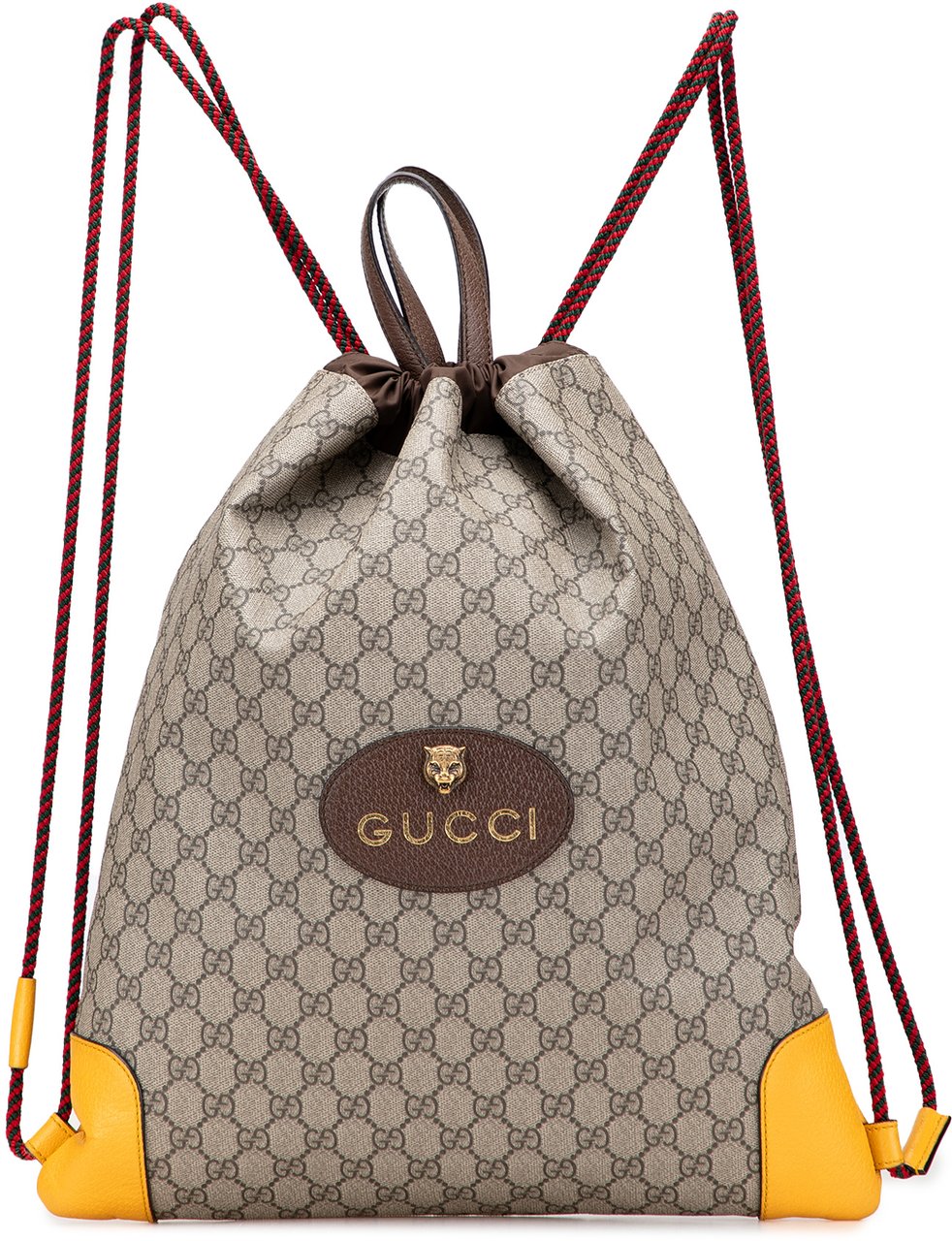 Gucci GG Supreme Animalier Backpack Bruin
