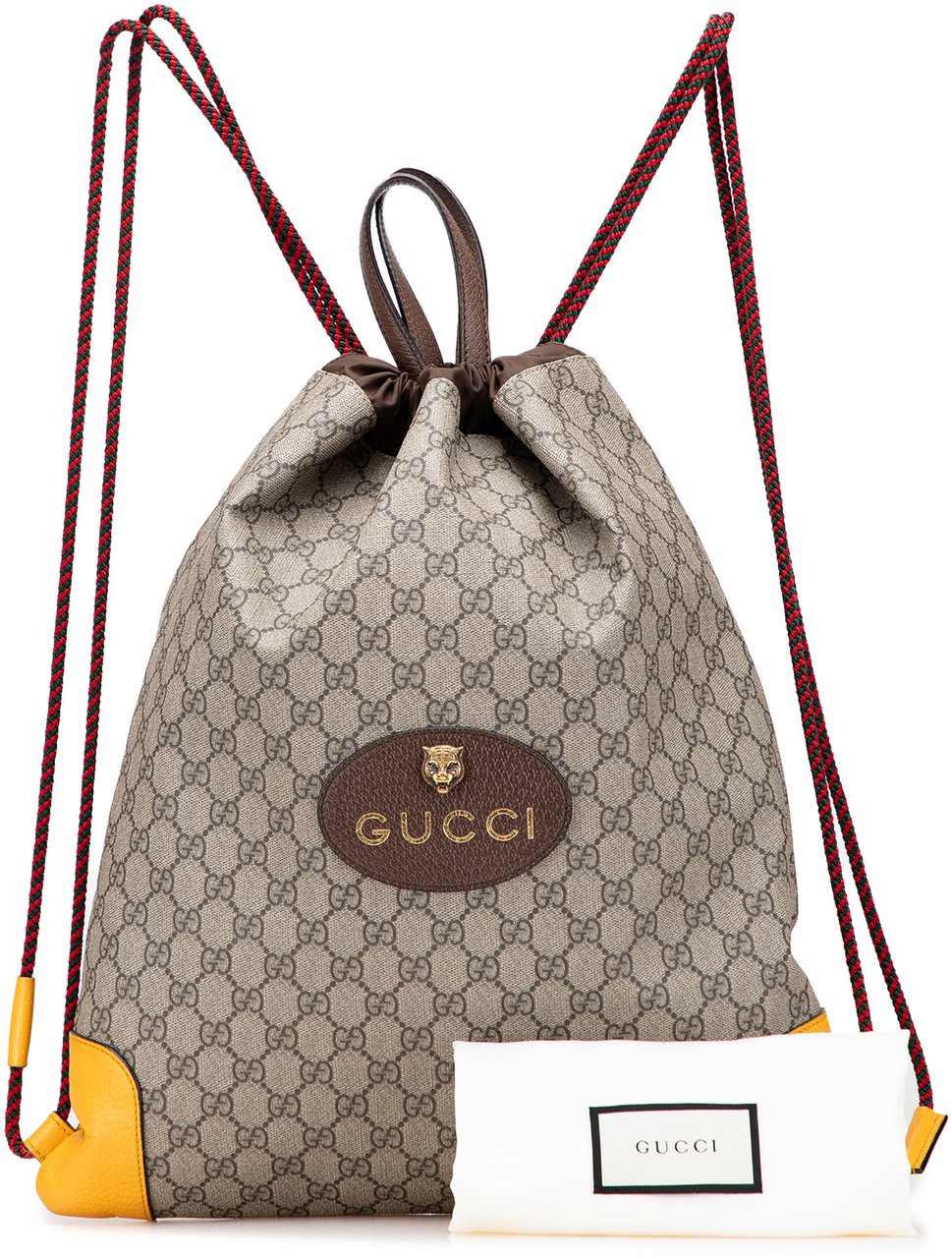Gucci GG Supreme Animalier Backpack Bruin