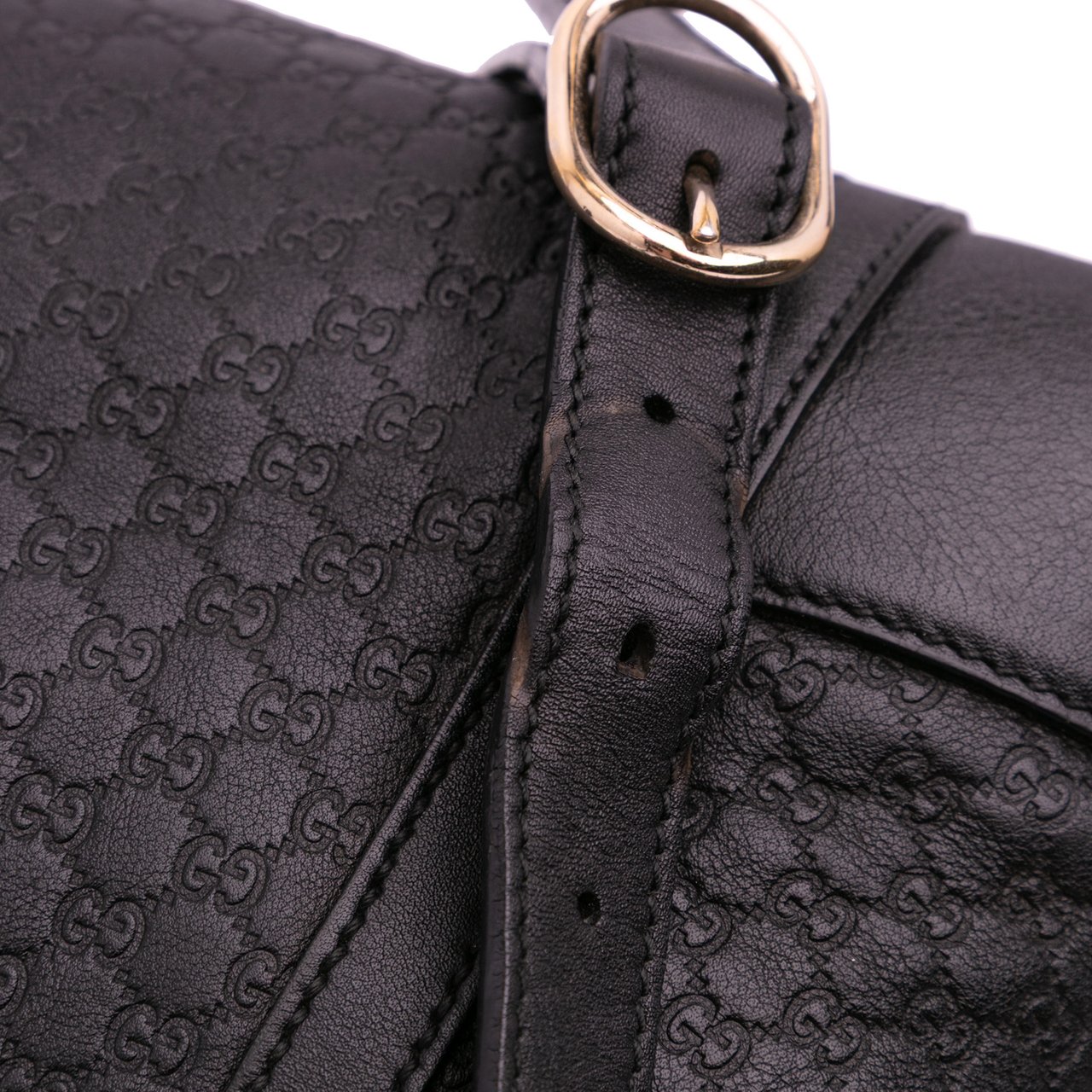 Gucci Large Microguccissima Nice Dome Satchel Zwart