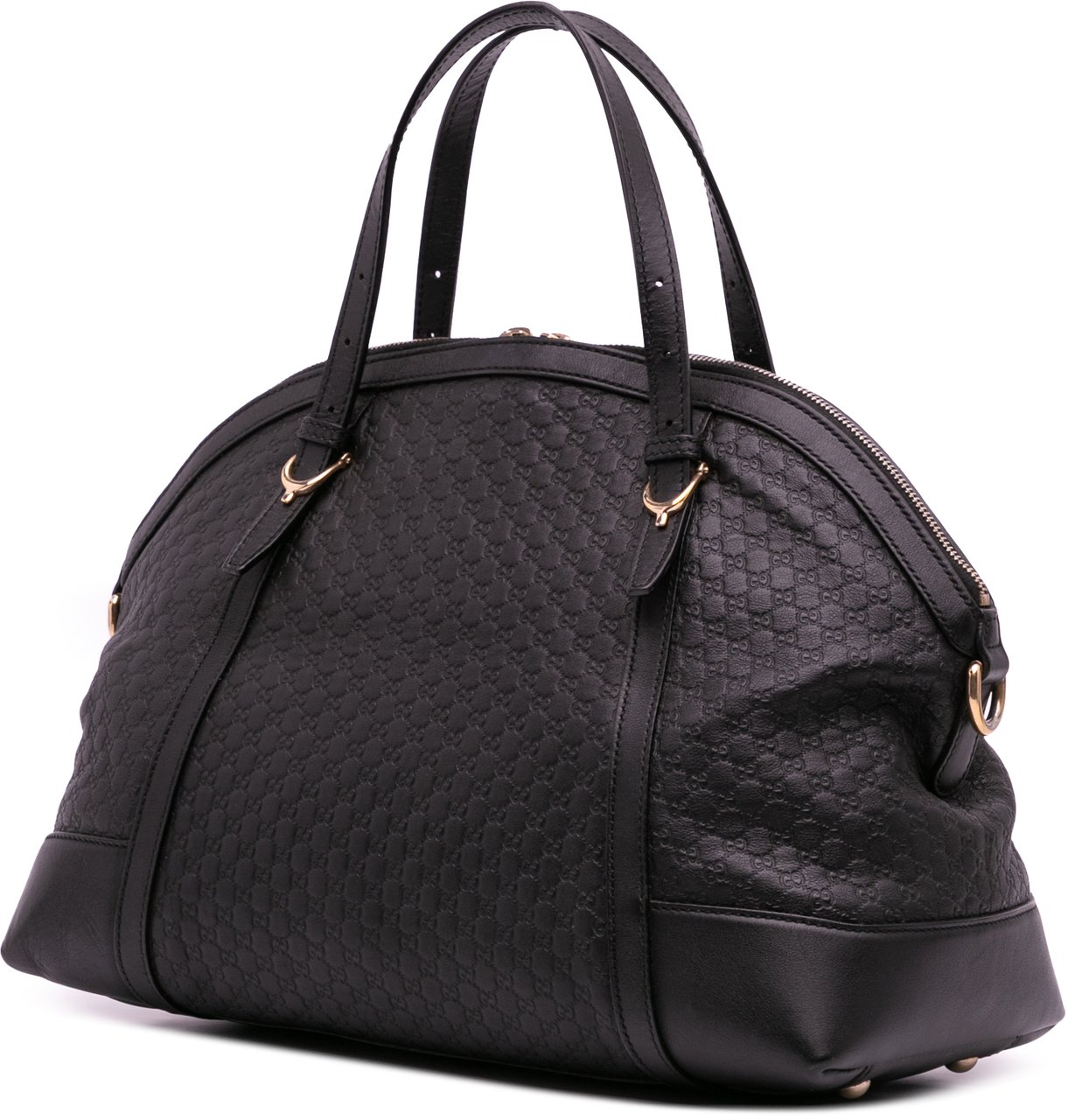 Gucci Large Microguccissima Nice Dome Satchel Zwart