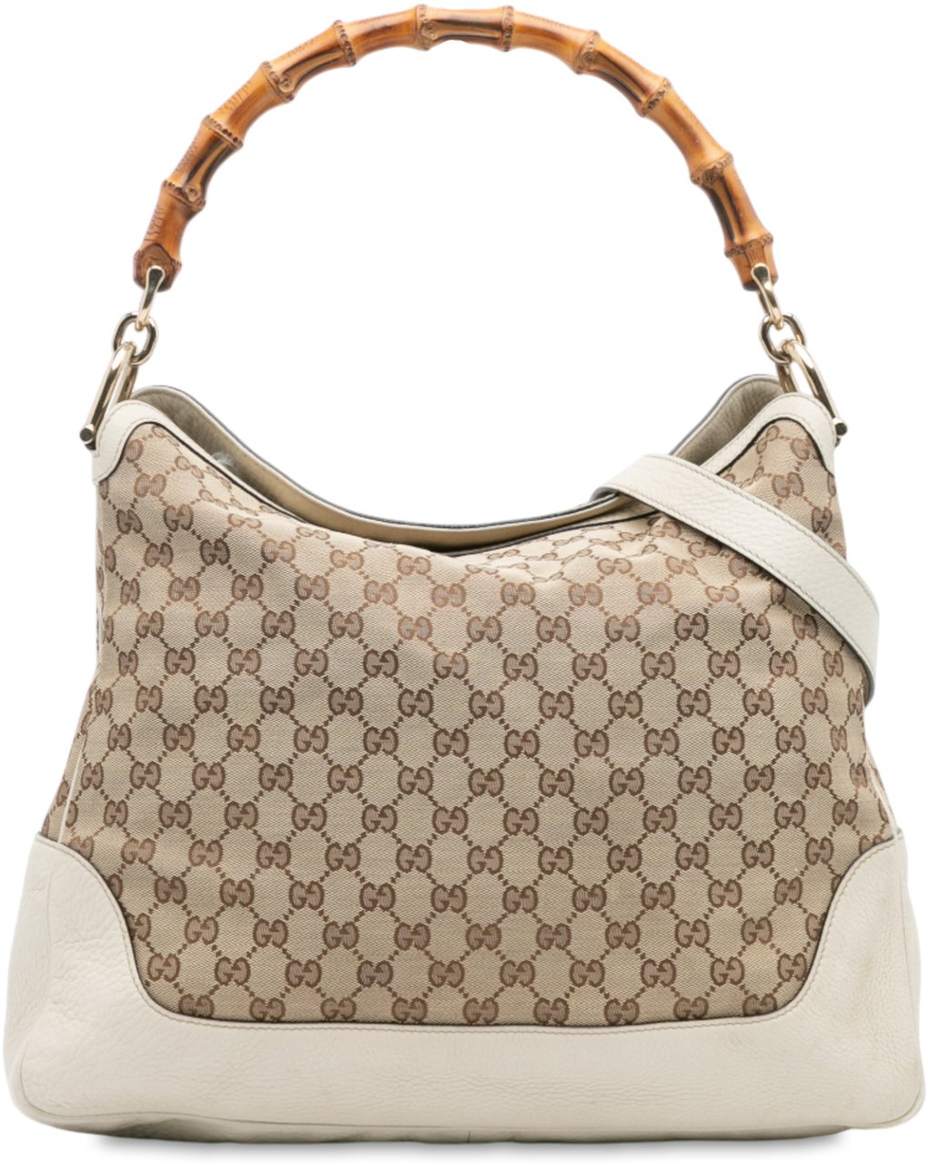 Gucci GG Canvas Bamboo Diana Satchel Bruin