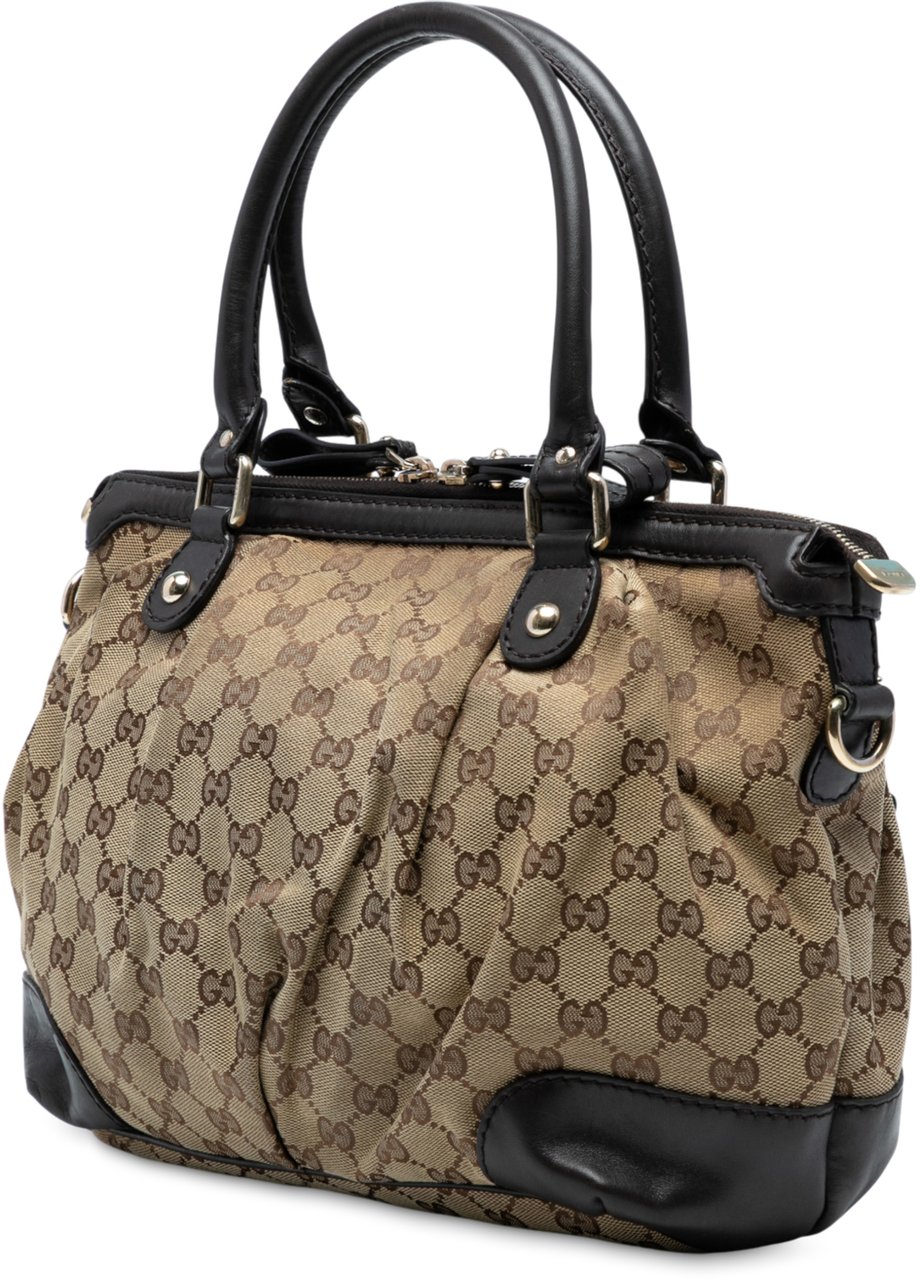 Gucci GG Canvas Sukey Satchel Bruin