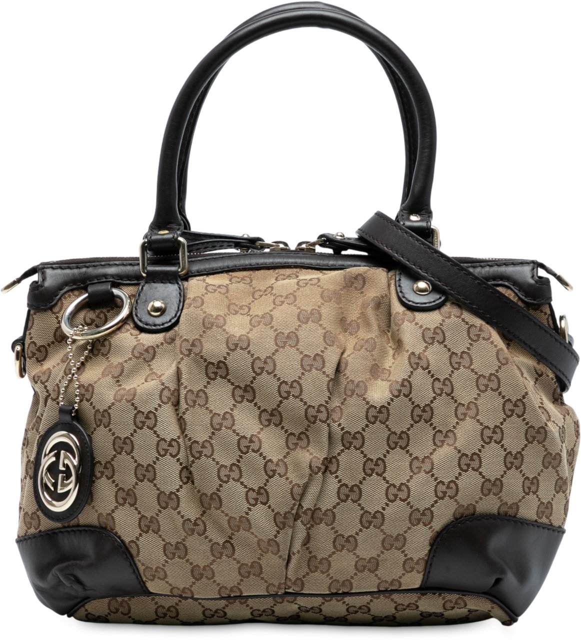 Gucci GG Canvas Sukey Satchel Bruin