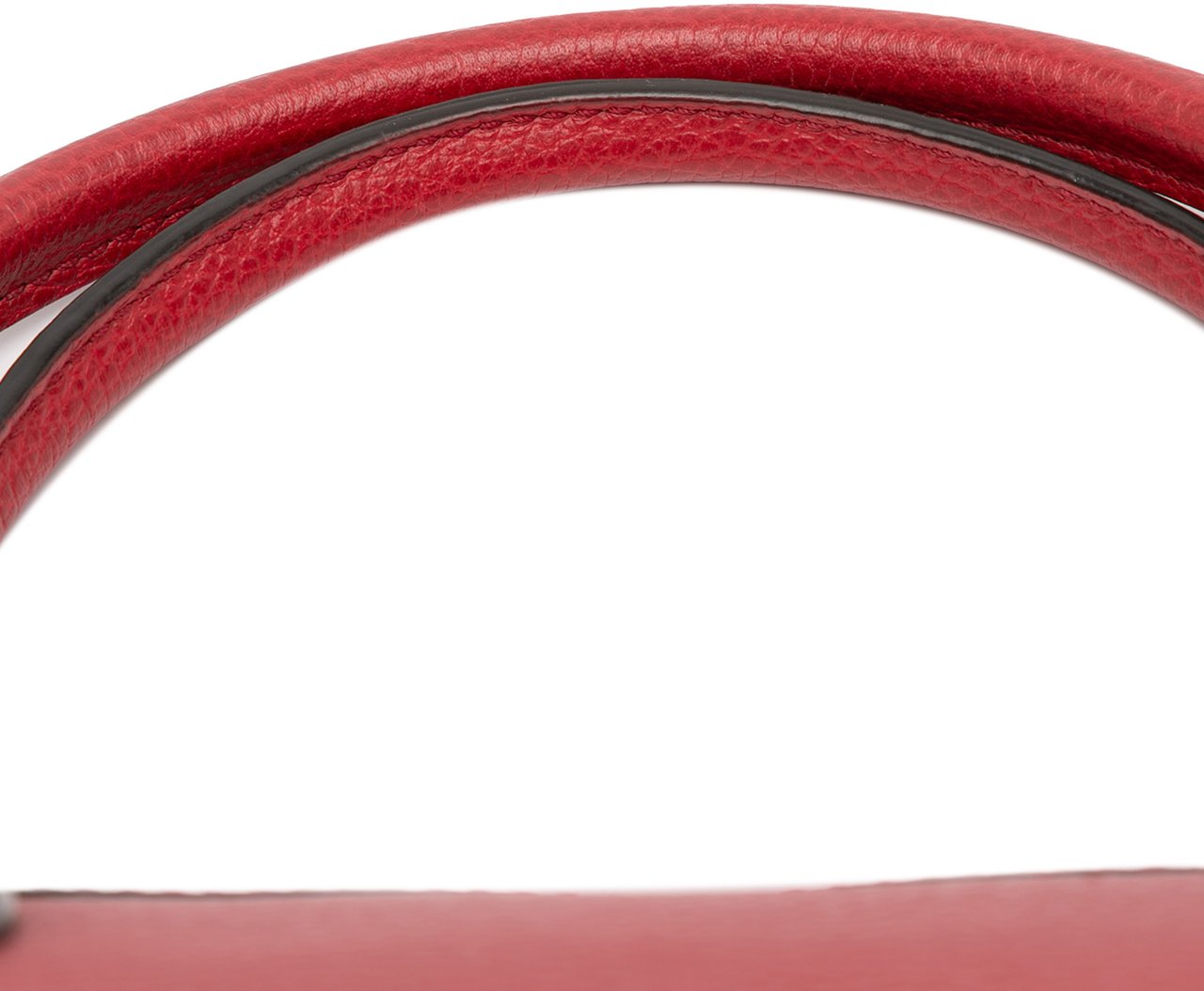 Gucci Dollar Calfskin GG Charm Satchel Rood