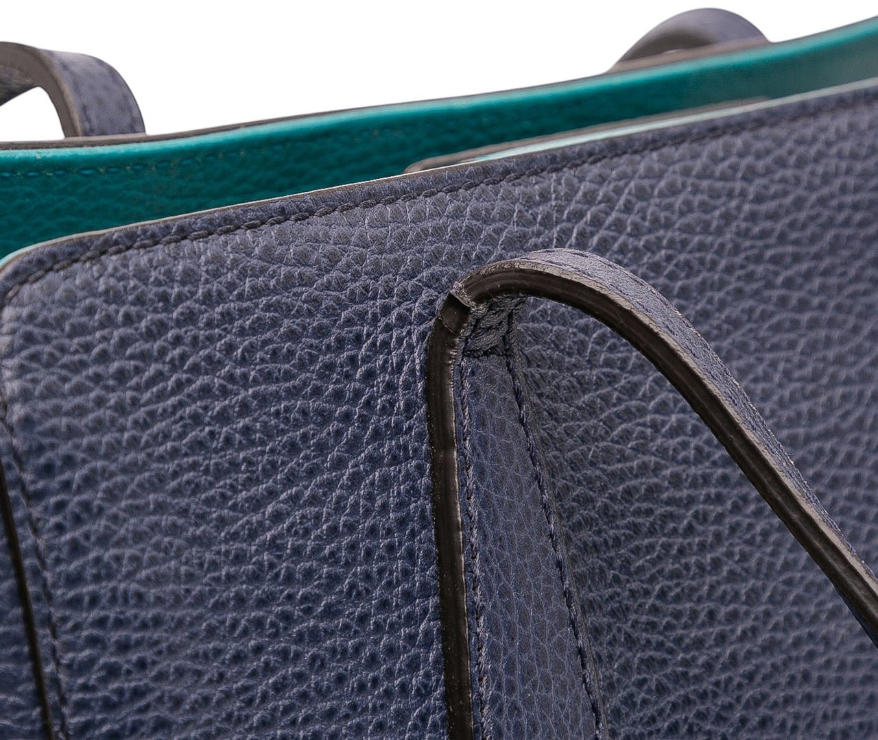 Gucci Medium Leather Swing Tote Blauw