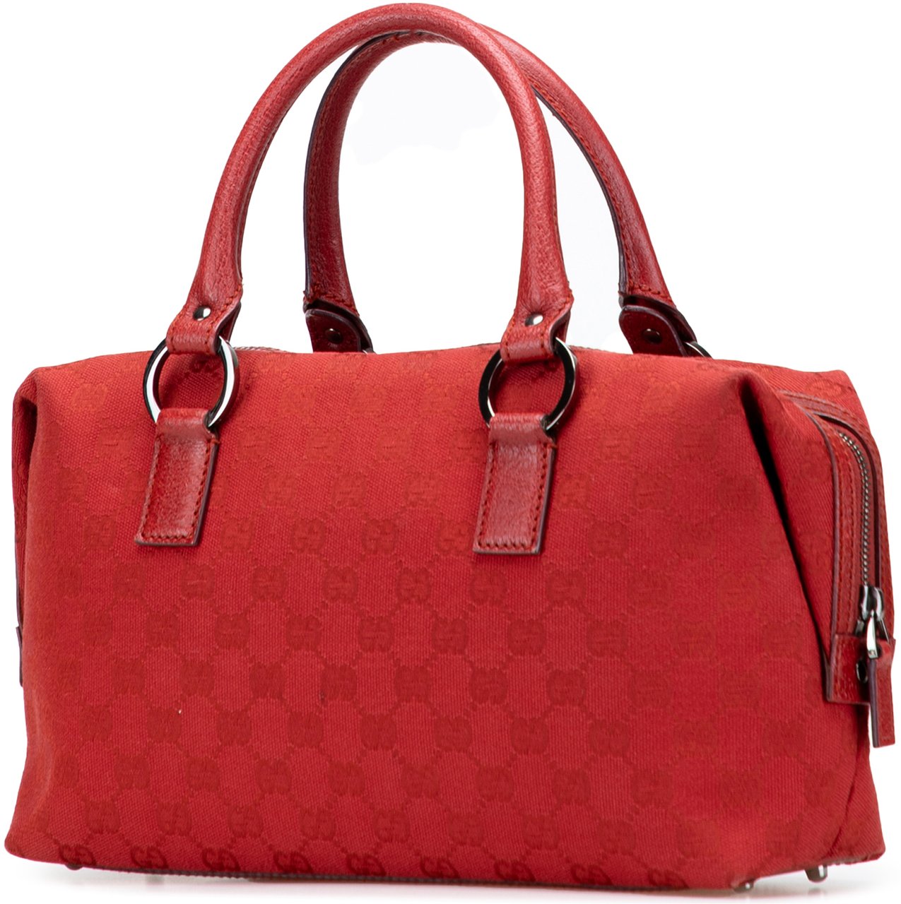 Gucci GG Canvas Boston Bag Rood