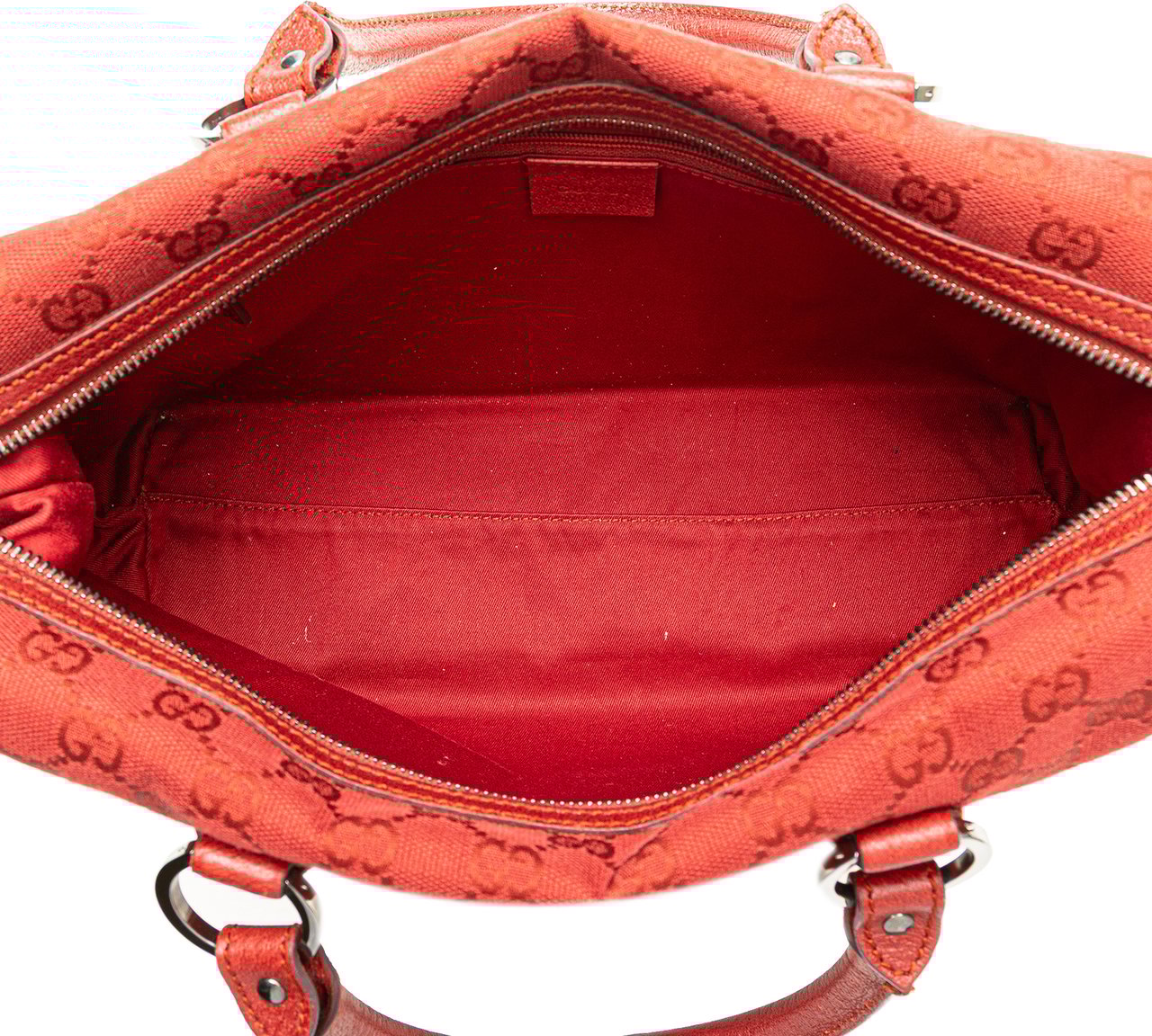Gucci GG Canvas Boston Bag Rood