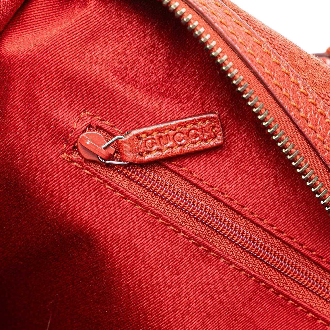 Gucci GG Canvas Boston Bag Rood