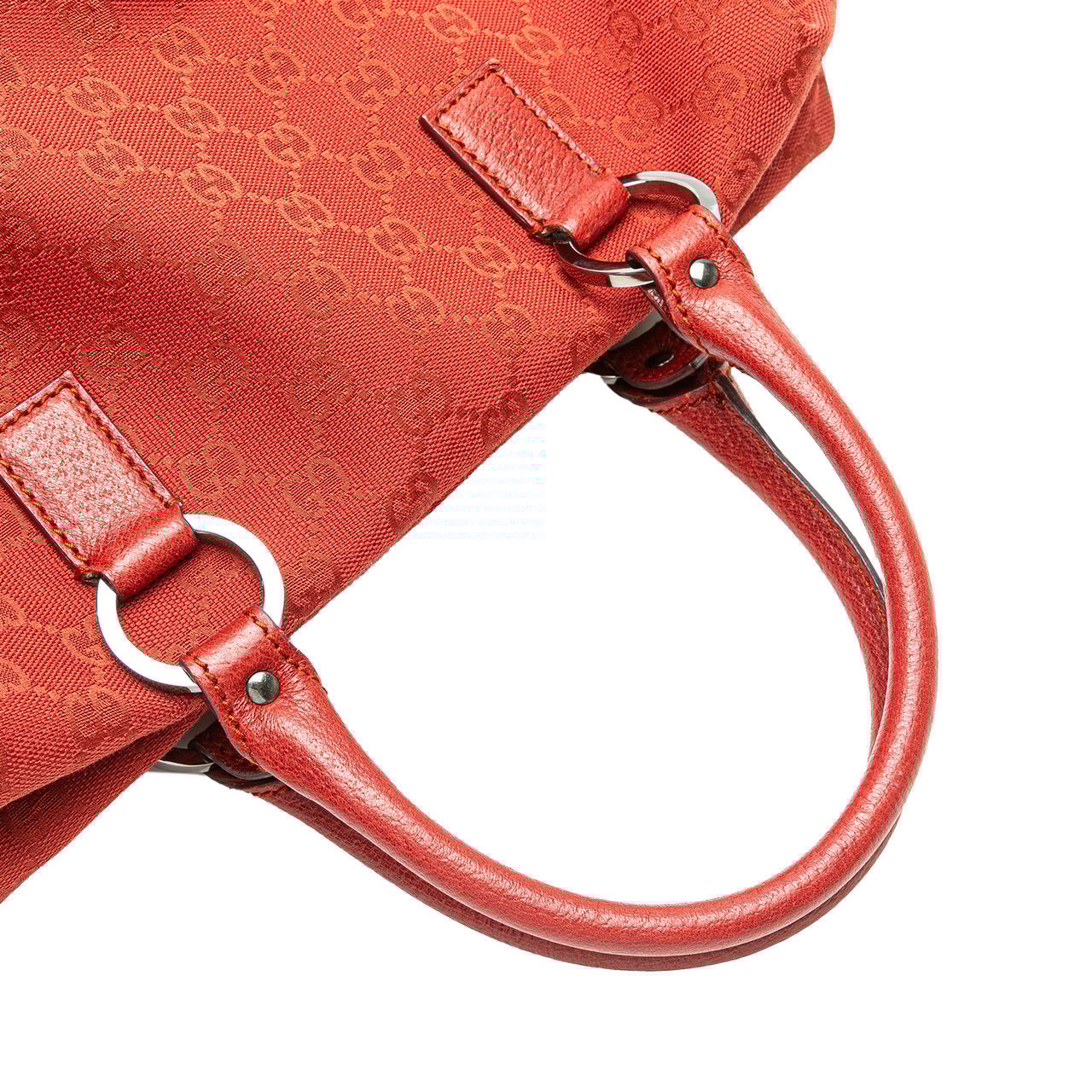 Gucci GG Canvas Boston Bag Rood