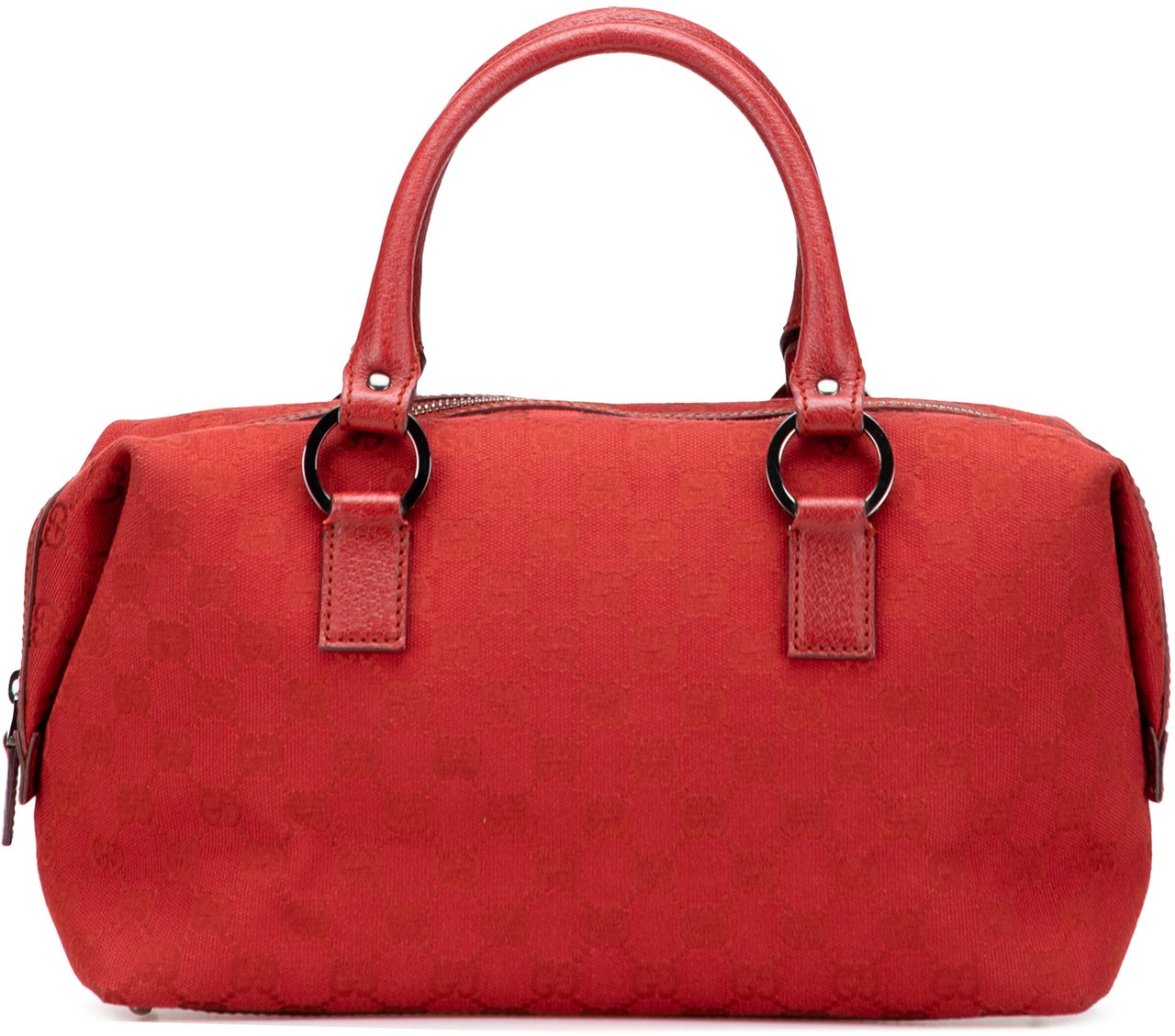 Gucci GG Canvas Boston Bag Rood