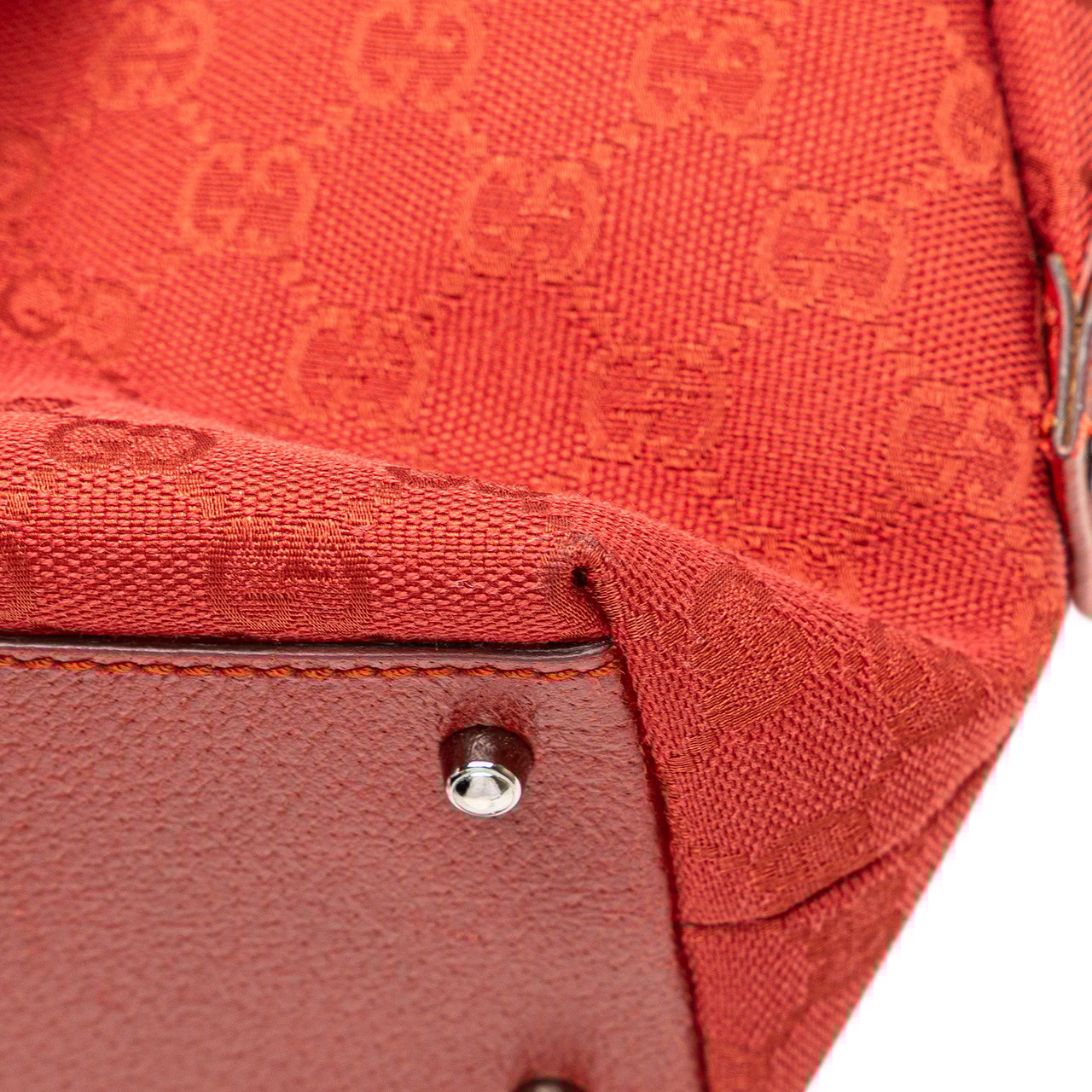 Gucci GG Canvas Boston Bag Rood
