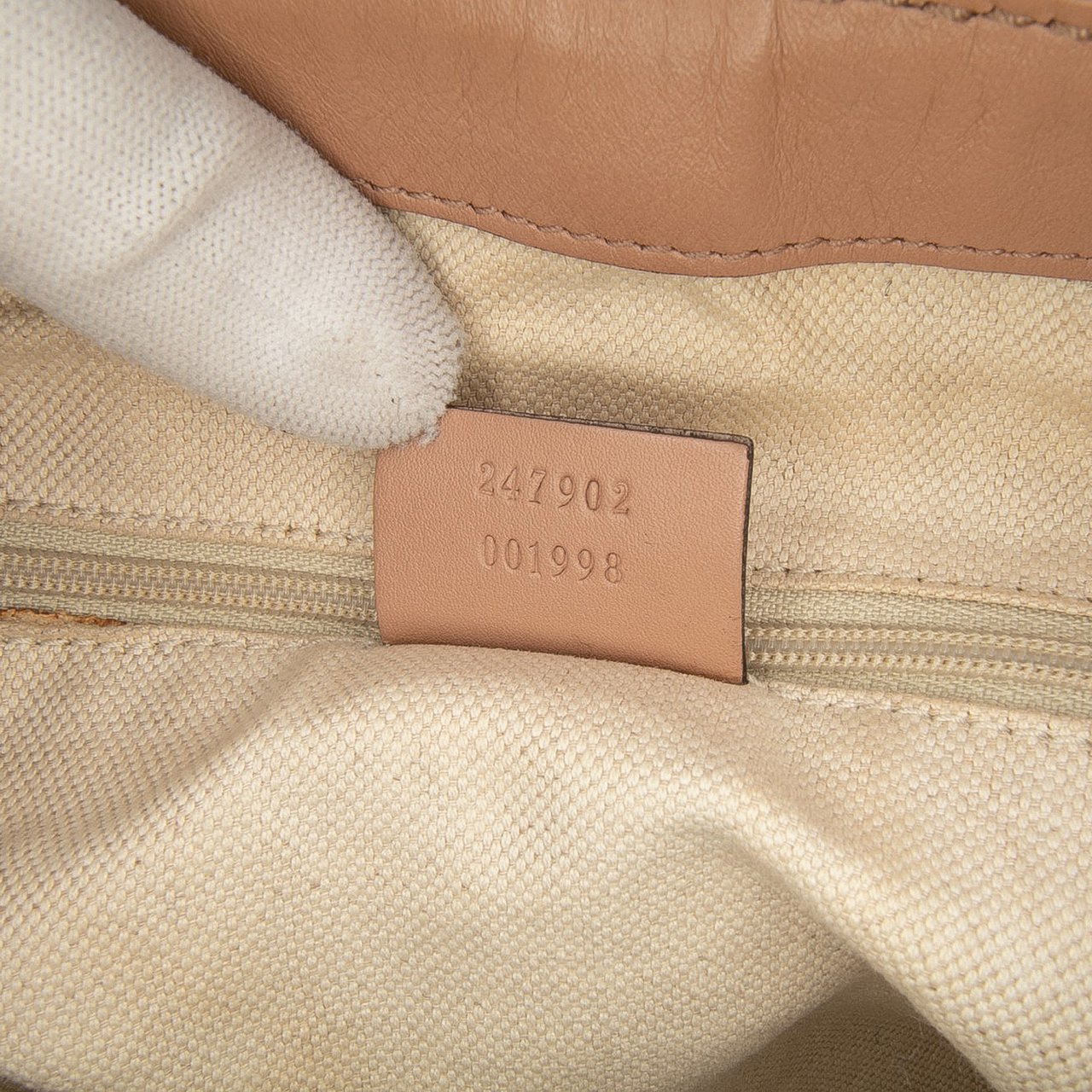 Gucci Diamante Canvas Sukey Satchel Bruin