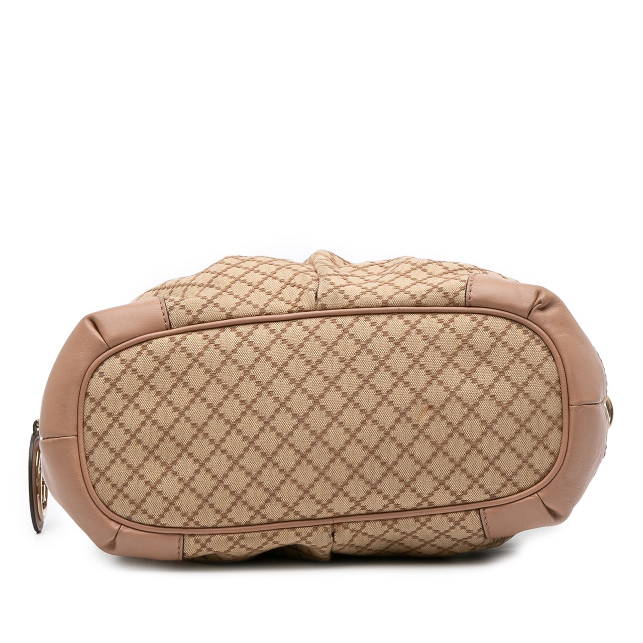 Gucci Diamante Canvas Sukey Satchel Bruin