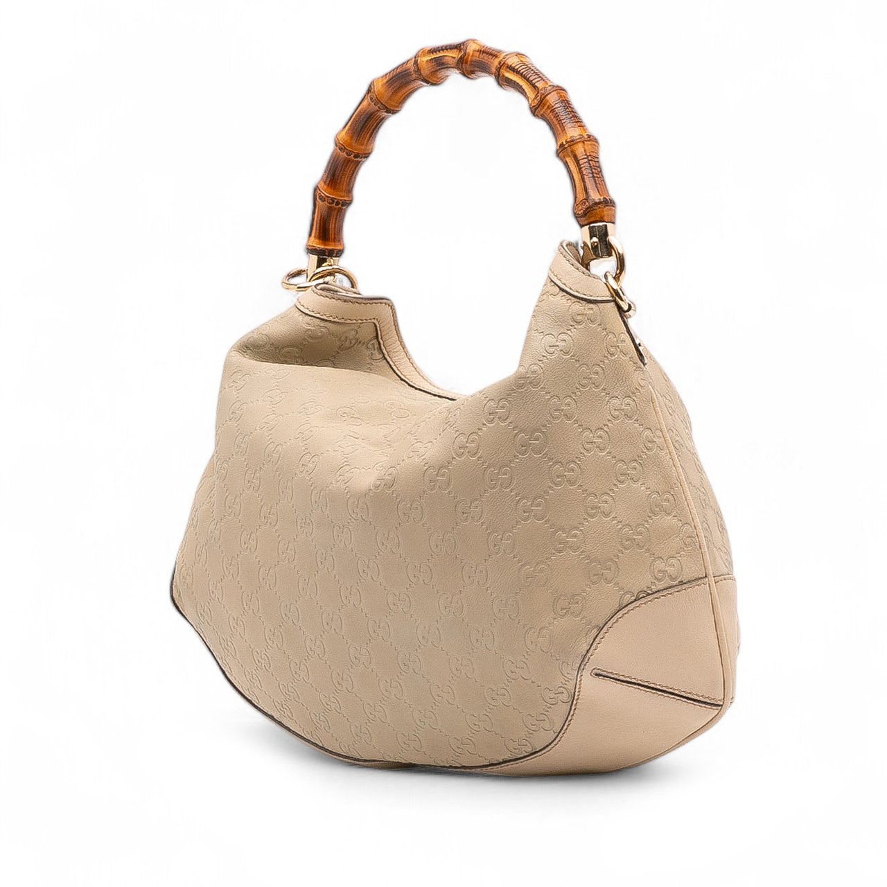 Gucci Bamboo Guccissima Peggy Satchel Bruin