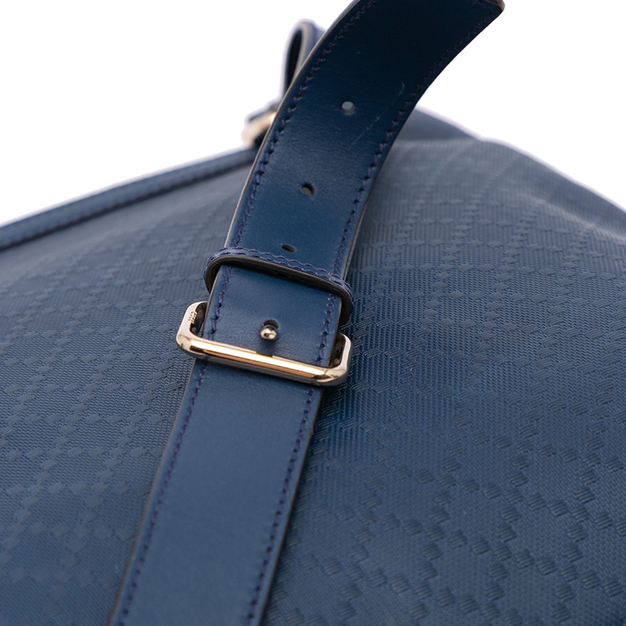 Gucci Diamante Leather Hilary Lux Crossbody Blauw