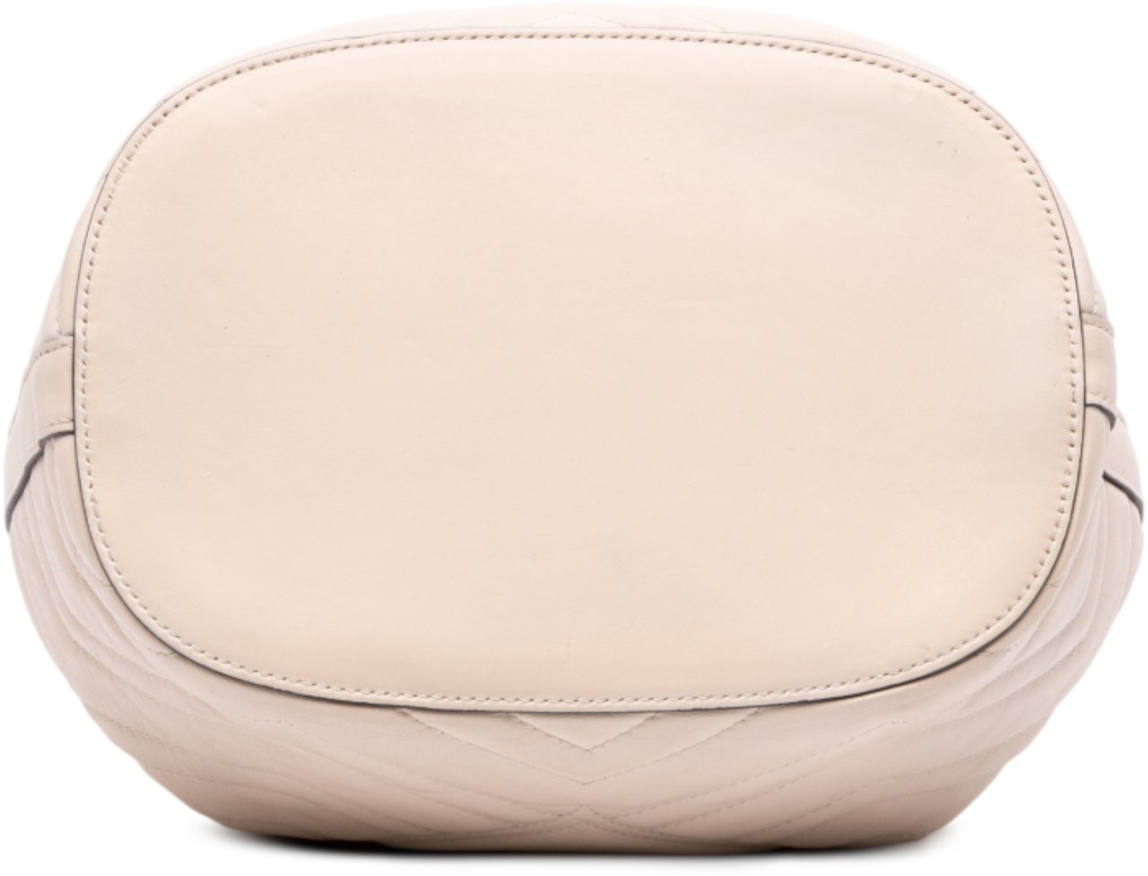 Gucci GG Marmont Matelasse Leather Bucket Bag Wit