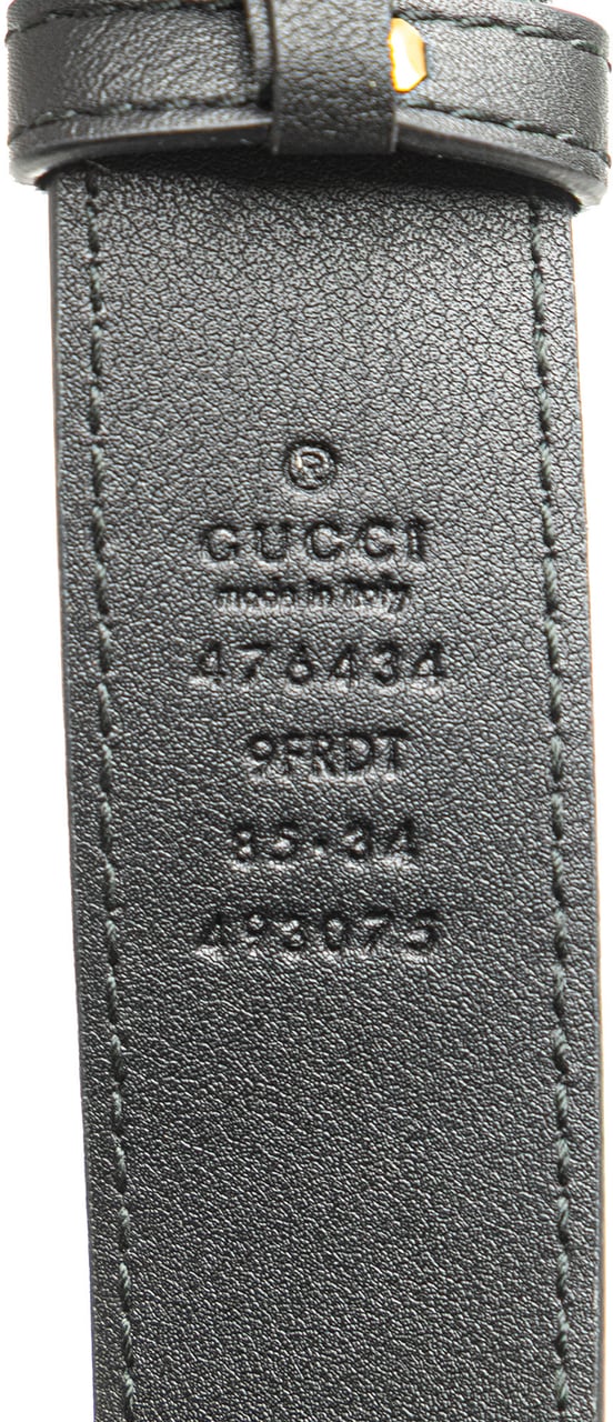 Gucci Mini GG Marmont Matelasse Leather Animal Studs Belt Pouch Bag Zwart