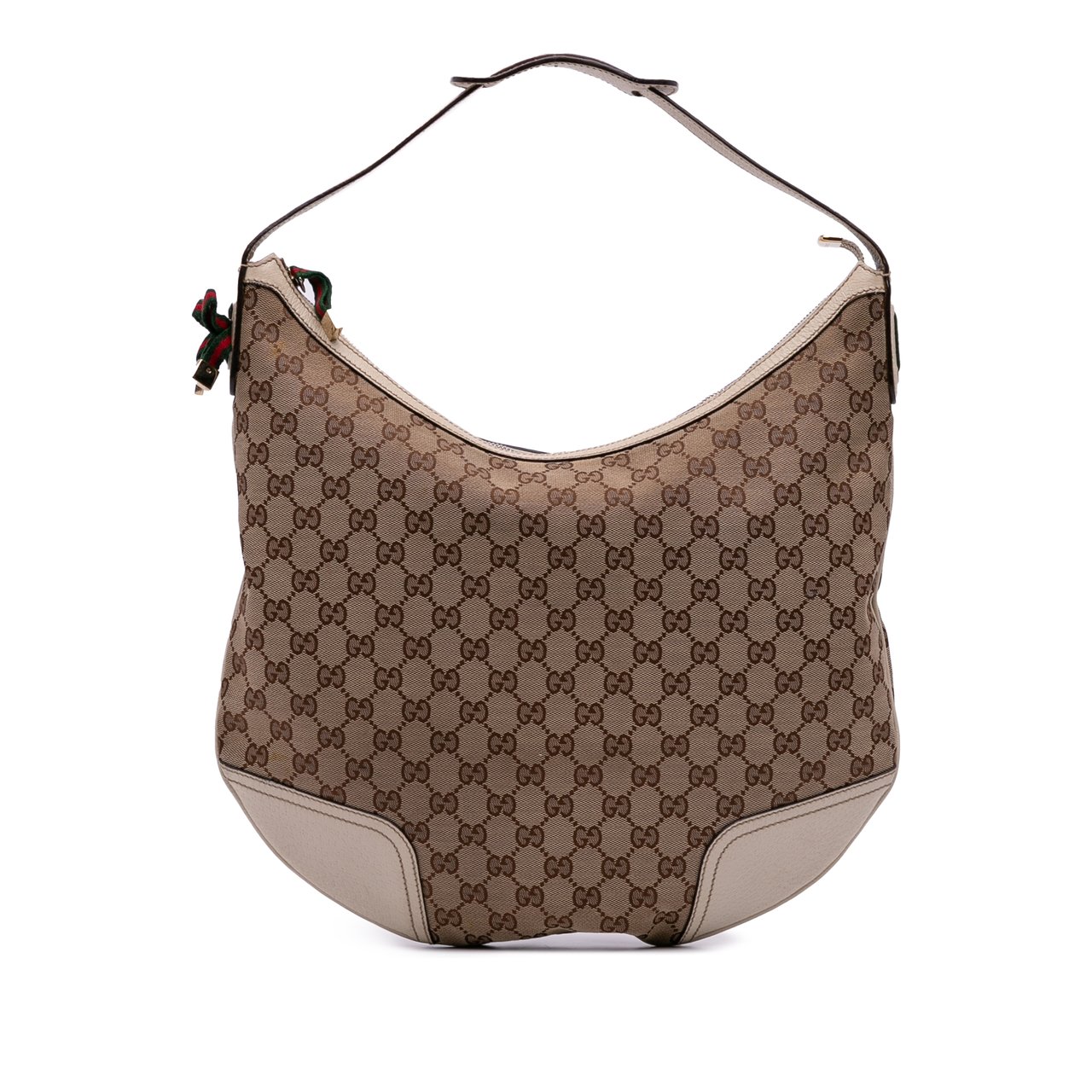 Gucci Large GG Canvas Princy Hobo Bruin